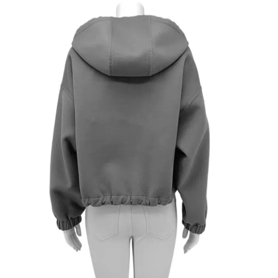 Louis Vuitton Louis Vuitton gray all over wool hooded jacket 40 Size M / US 6-8 / IT 42-44 - 3 Thumbnail