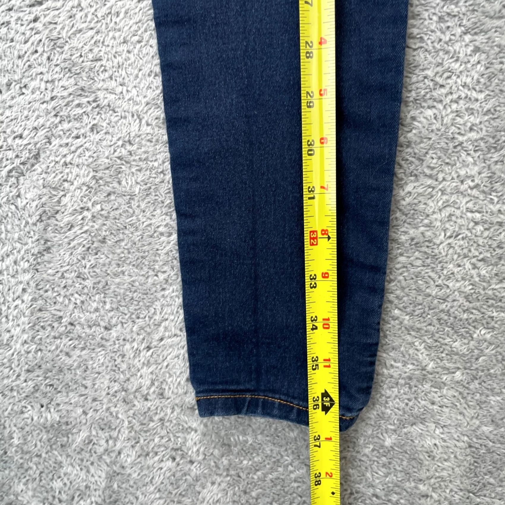 Denime Judy Blue Jeans Womens 0 Blue Skinny Denim Stretch Dark Wash USA Fashion Regular 5-Pocket Zipper Button Inseam 29" Boys? Size 25" / US 0 / IT 36 - 7 Thumbnail