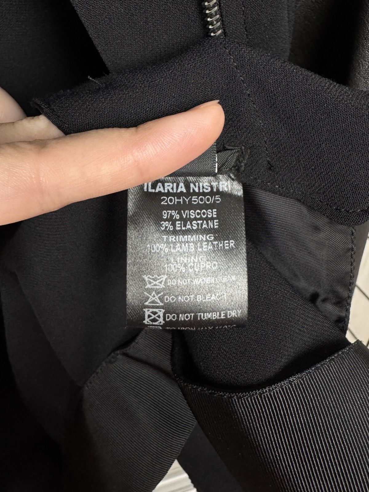 Ilaria Nistri Ilaria Nistri avant garde leather sleeves black jacket Italy Size S / US 4 / IT 40 - 12 Thumbnail