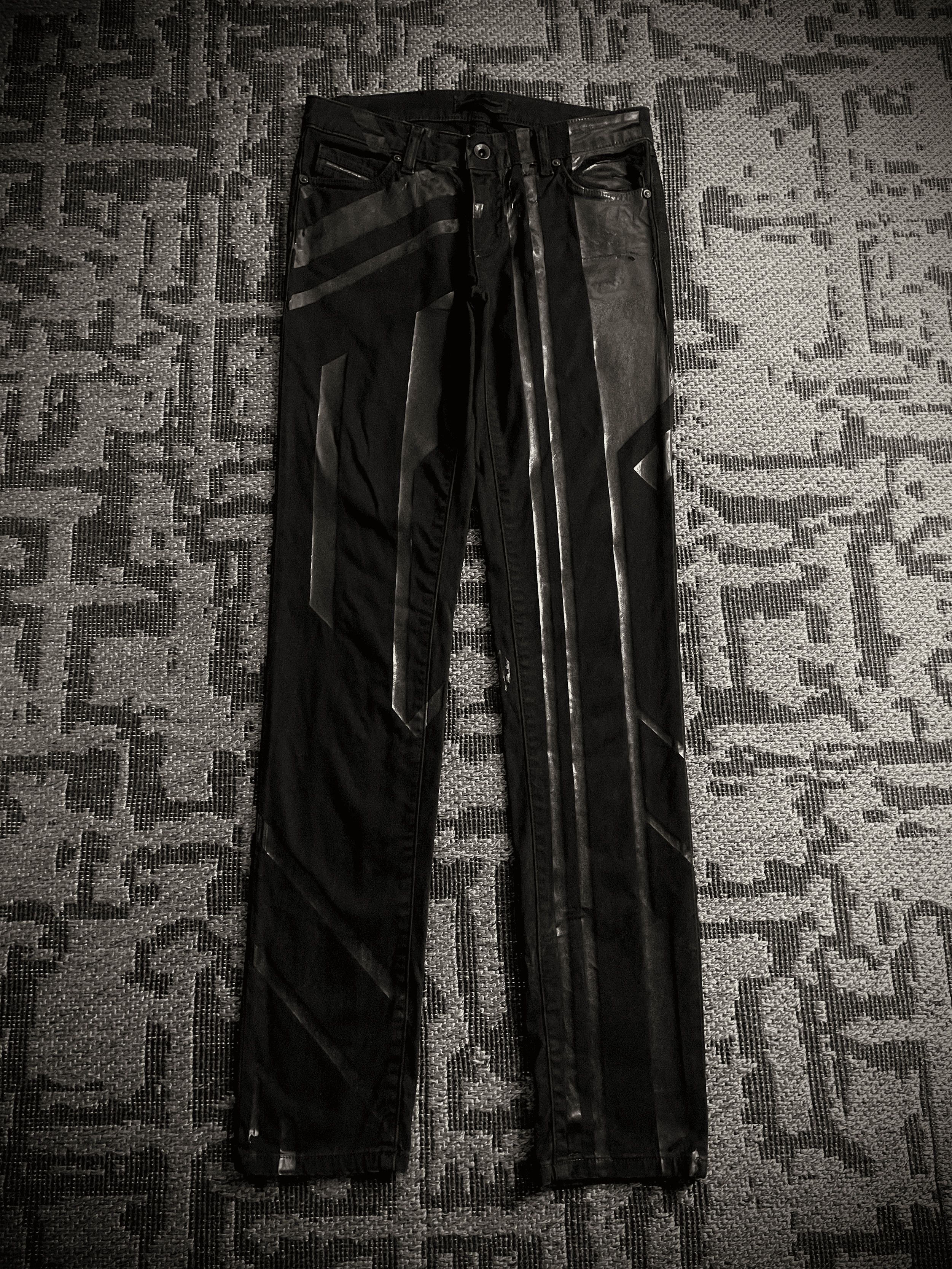 Diesel Diesel Black Gold Biker Coated Jeans Size US 28 / EU 44 - 1 Thumbnail