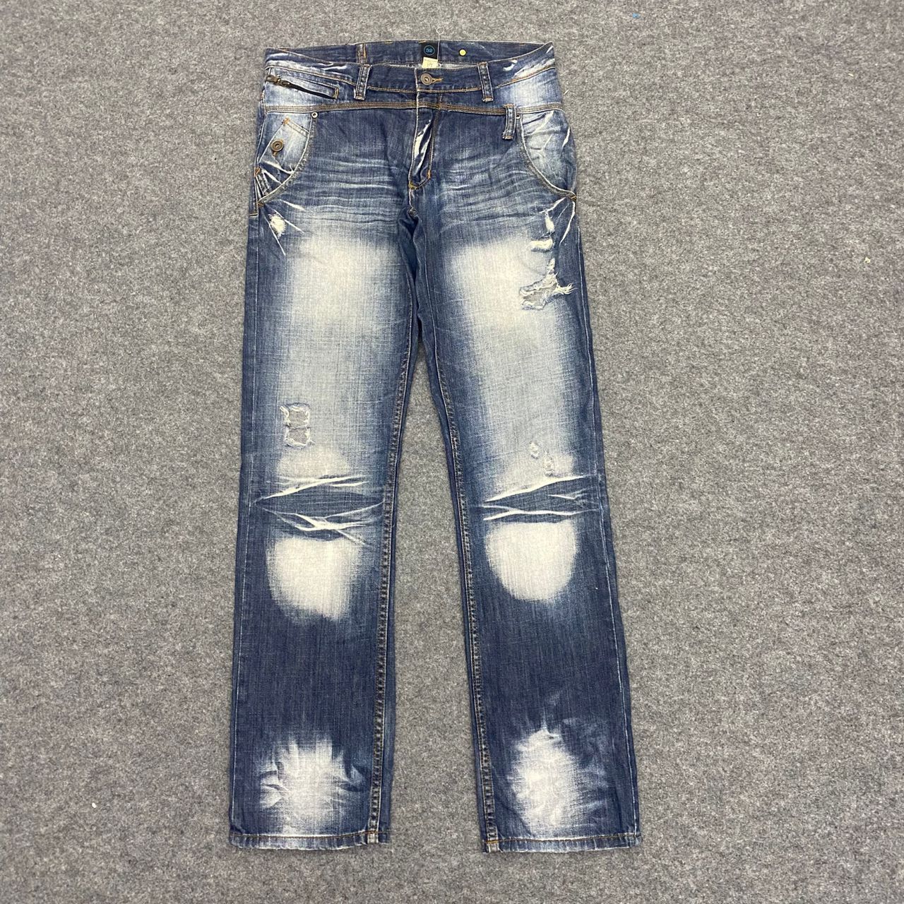If Six Was Nine 💥Best Offer💥Vintage Japanese Brand Distressed Denim Size US 34 / EU 50 - 1 Thumbnail