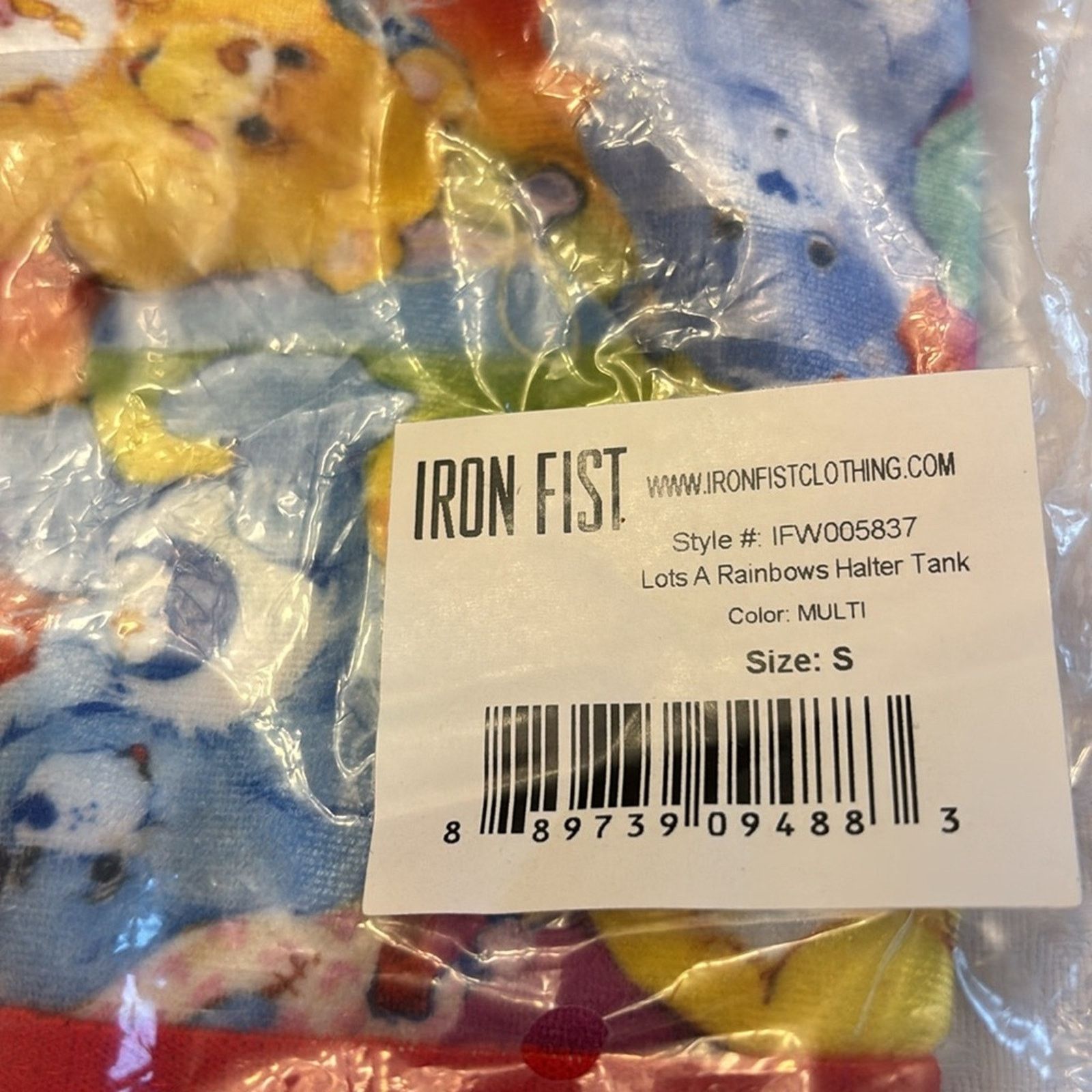 Iron Fist Iron Fist Care Bears Lots A Rainbows S Halter Tank Top Crop Size S / US 4 / IT 40 - 10 Thumbnail