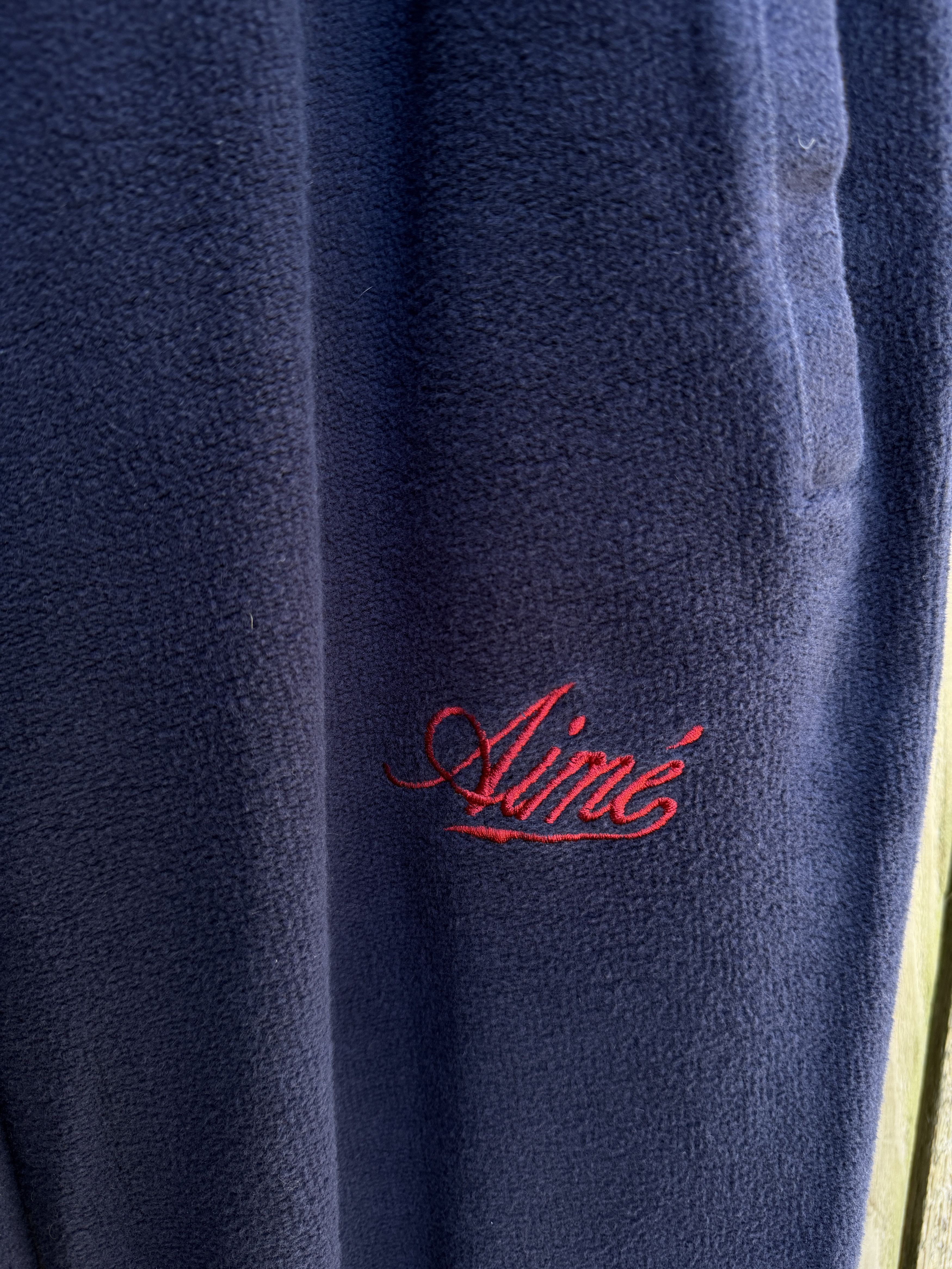 Aime Leon Dore Reverse Fleece Sweats Navy Midnight Script Logo Size US 30 / EU 46 - 2 Thumbnail