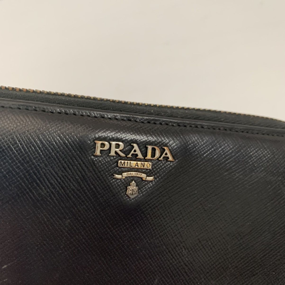 Prada Prada Black Leather Wallet Size ONE SIZE - 6 Thumbnail