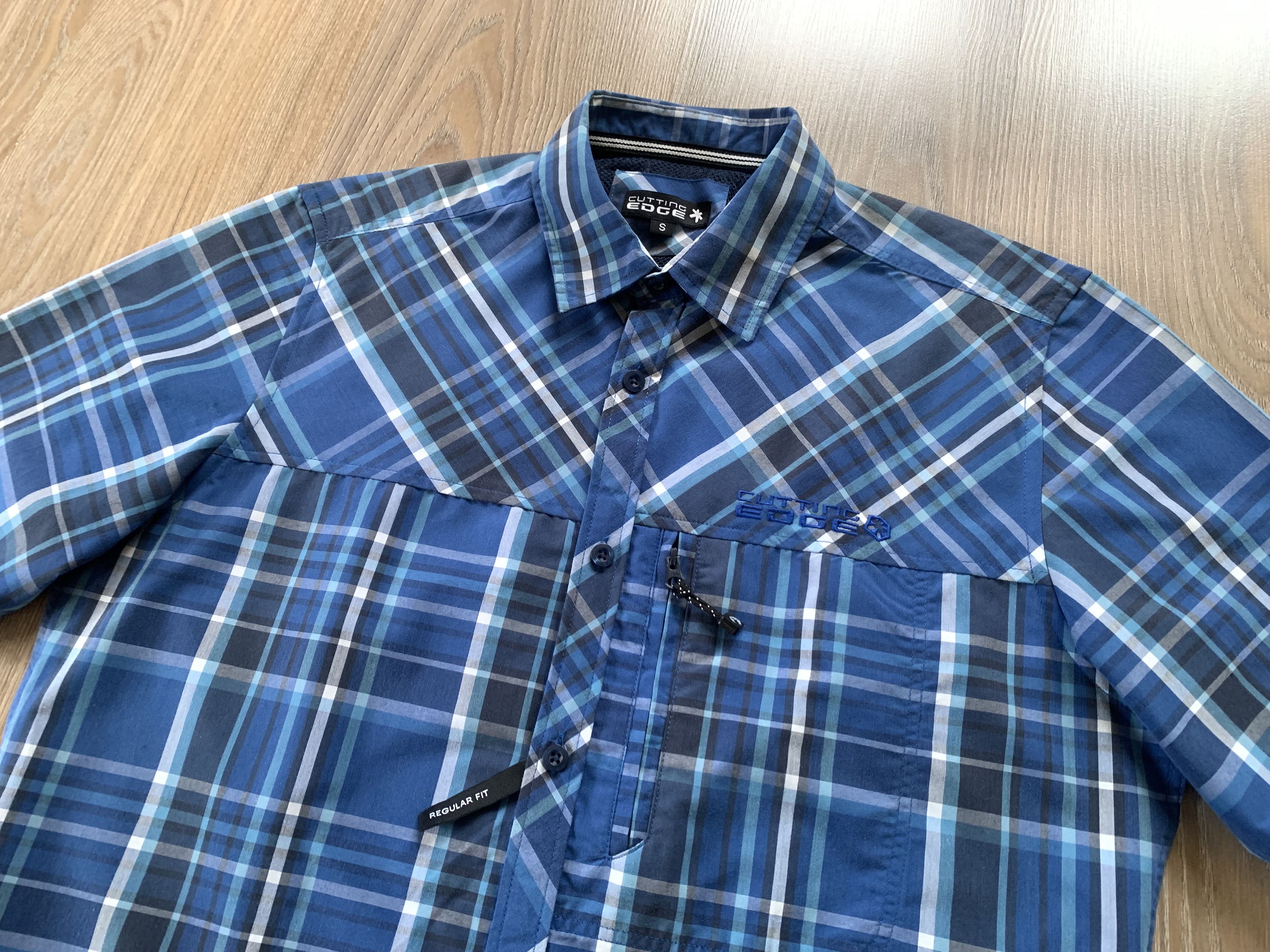 Other Cutting Edge Mens Pocket Plaid Trekking Button Up Shirt Size US S / EU 44-46 / 1 - 4 Thumbnail