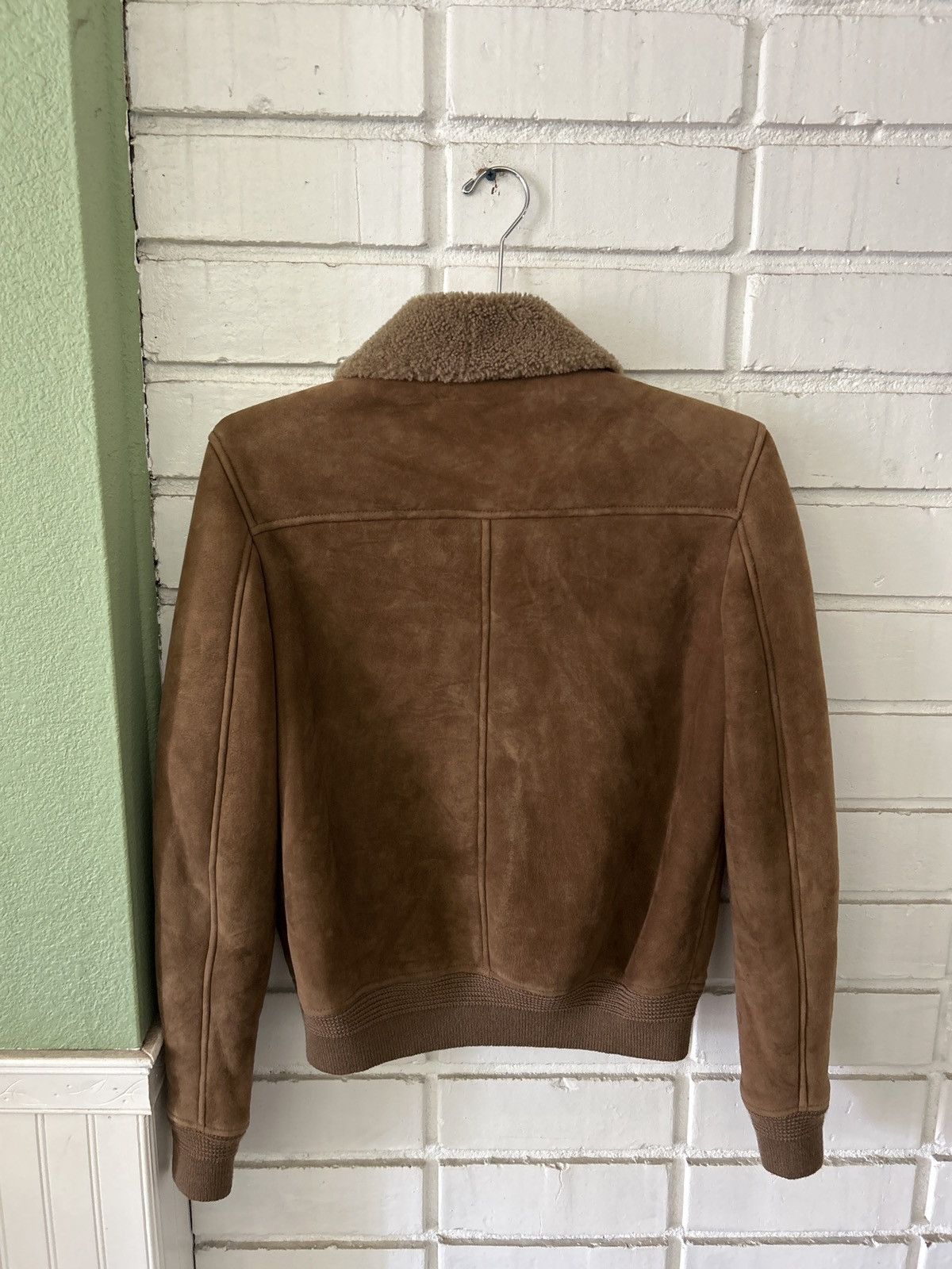 Saint Laurent Paris Saint Laurent Shearling Bomber Jacket (sz48) Size US M / EU 48-50 / 2 - 2 Thumbnail