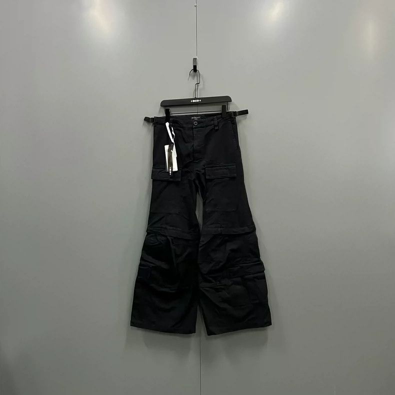 Balenciaga size XS Black Flared Cargo Pants