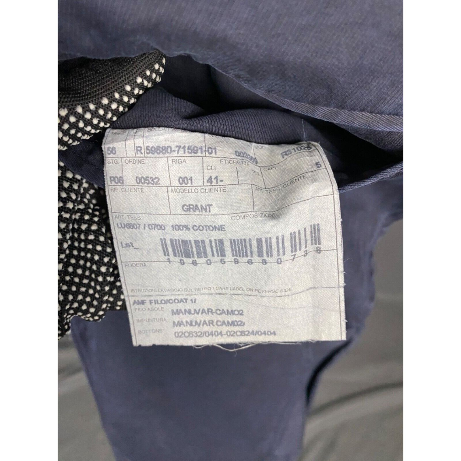 Boglioli Boglioli GRANT Garment Dye Men's Blue Sportcoat Blazer Jacke Size 54R - 9 Thumbnail
