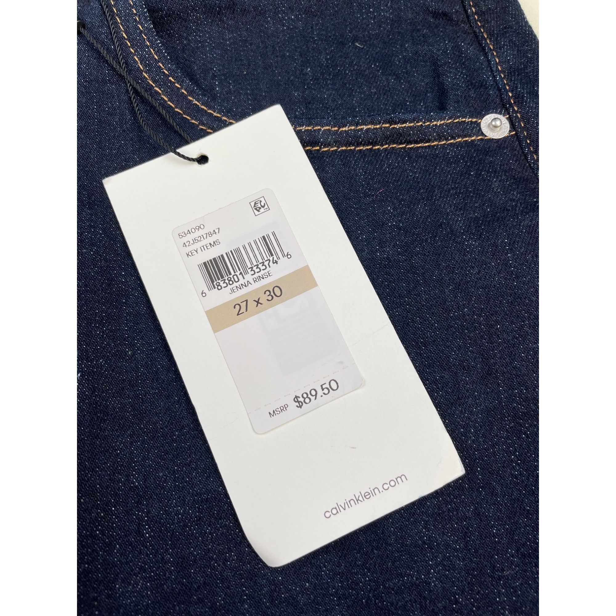 Calvin Klein Calvin Klein Women's Blue High Rise Boot Jeans Size 27X30 SK Size 27" / US 4 / IT 40 - 5 Thumbnail