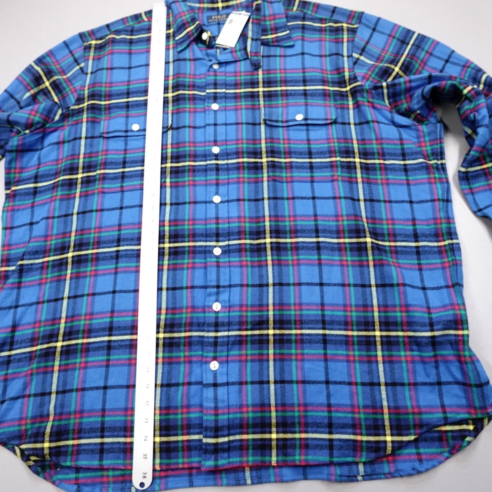 Polo Ralph Lauren Polo Ralph Lauren Workshirt Plaid Flannel Classic-Fit Colorful 3XLT Men’s Shirt Button-Up Long Sleeve Collared Pocketed Size US XXL / EU 58 / 5 - 7 Thumbnail