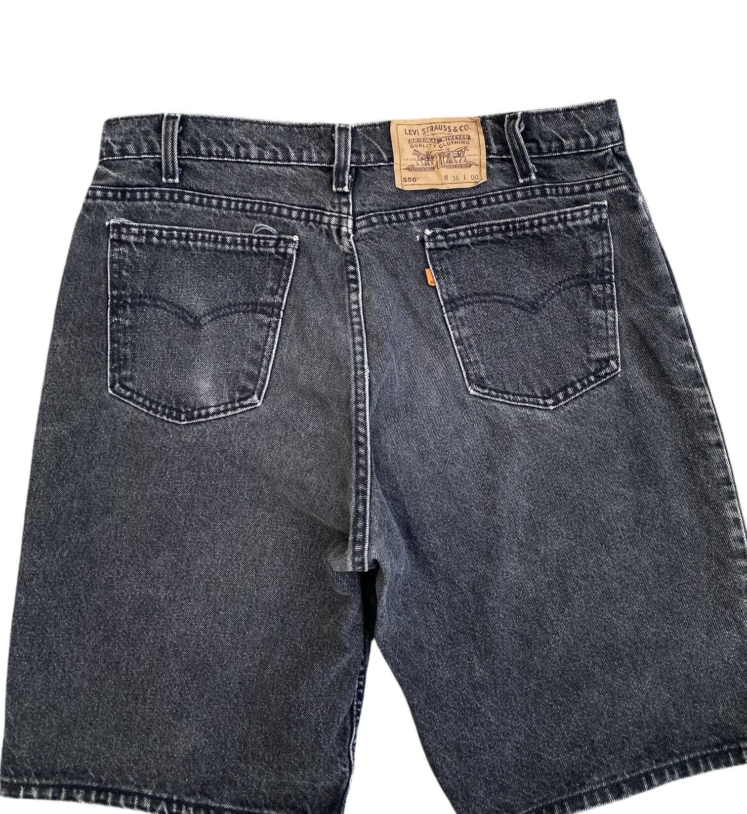 Levi's Vintage Clothing × Vintage PERFECTLY FADED LEVIS VINTAGE 505 ORANGE TAB CROPPED Size US 35 - 4 Thumbnail