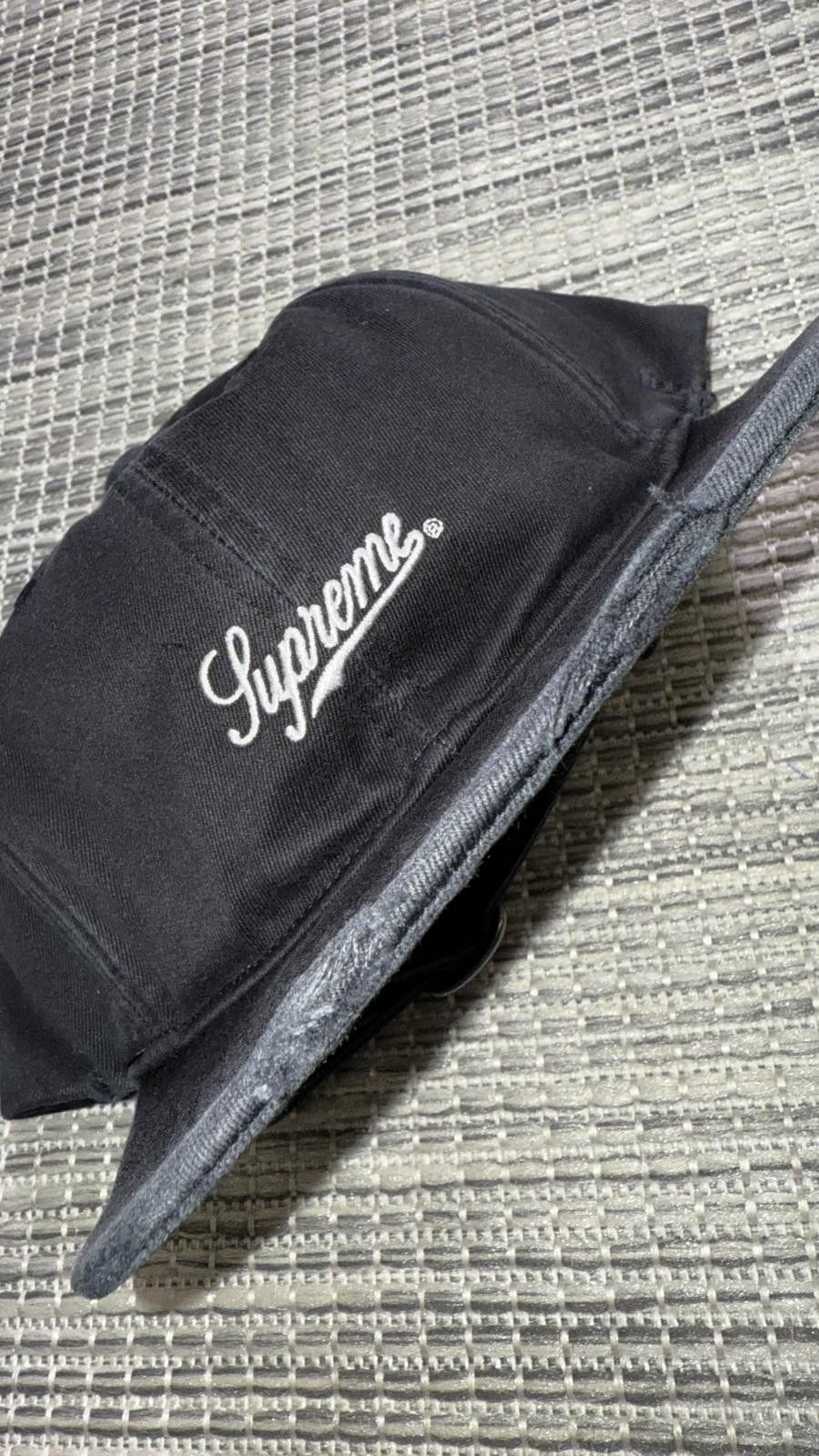 Supreme Supreme Black Distressed 6-Panel Hat Size ONE SIZE - 2 Thumbnail