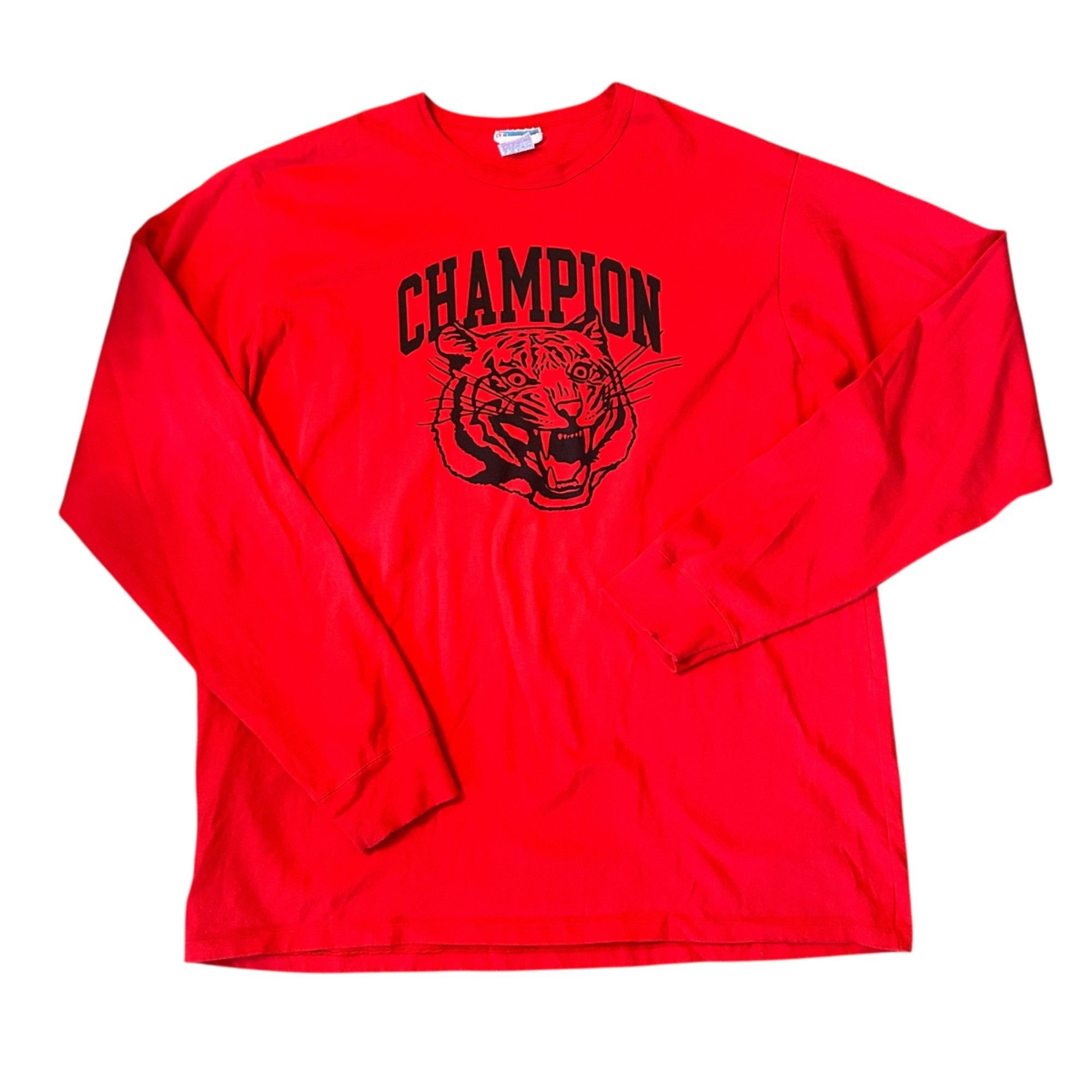 Champion Vintage Champion Tiger Face Athletic Logo Red Graphic Tee 2X Size US XXL / EU 58 / 5 - 1 Thumbnail
