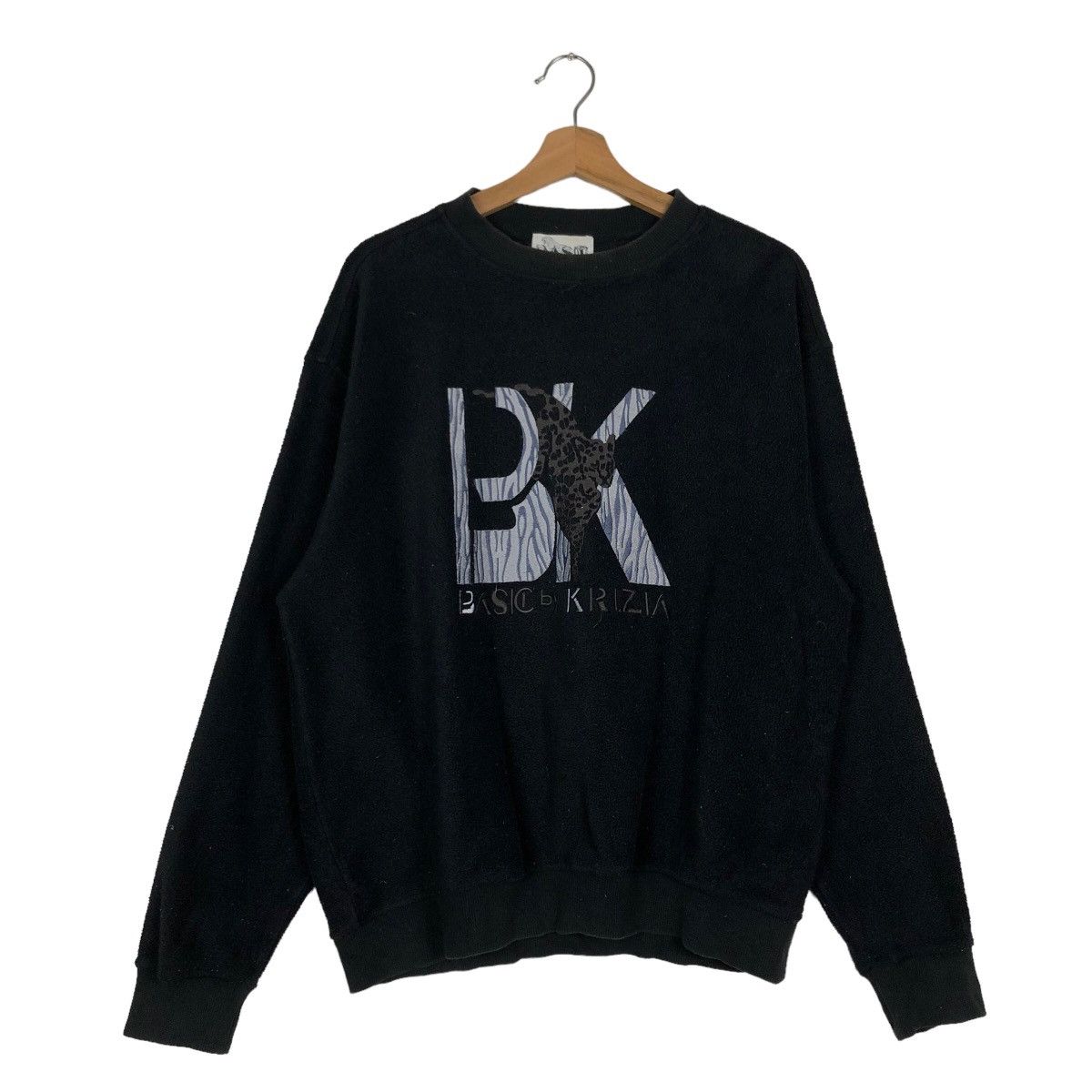 Japanese Brand 🔥90’s Vintage Sweatshirt Crewneck Basic by Krizia Big Logo Size US M / EU 48-50 / 2 - 2 Thumbnail