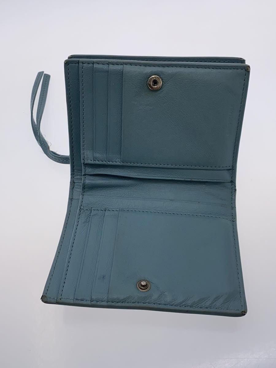 Balenciaga Balenciaga Neo Classic Leather Bi-Fold Wallet Blue Size ONE SIZE - 4 Thumbnail