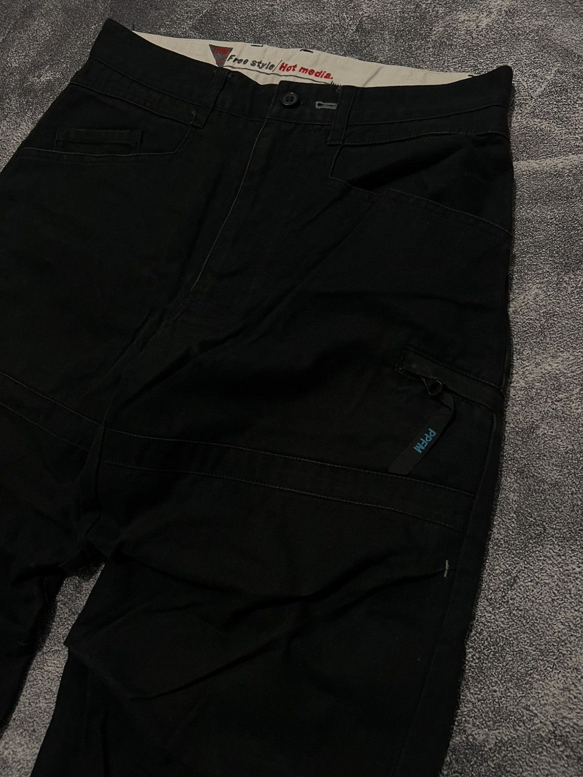 PPFM PPFM Duck Canvas Wide Black Pants Size US 30 / EU 46 - 3 Thumbnail