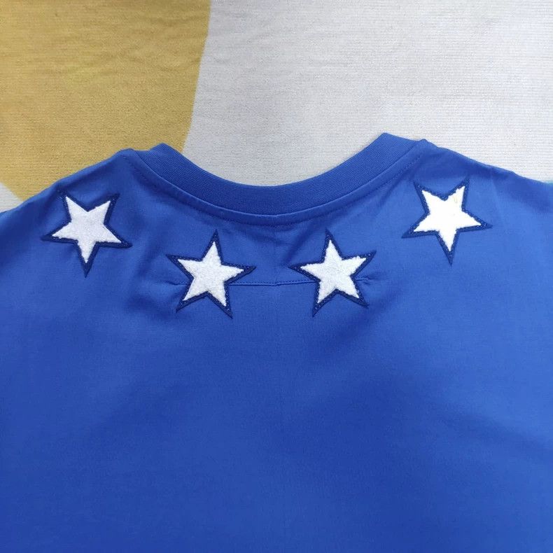 Givenchy Givenchy Flock Collar Starry Blue Short Sleeve T-Shirt Size US L / EU 52-54 / 3 - 4 Thumbnail
