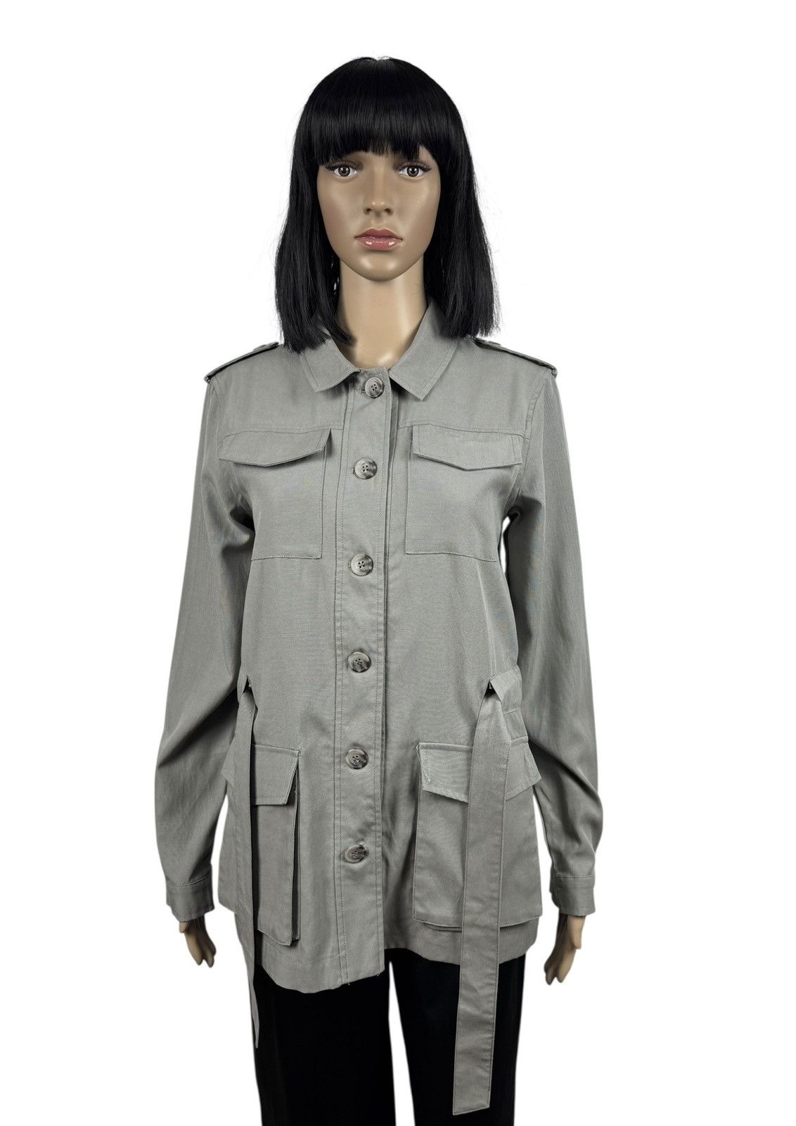 Threads 4 Thought Thought Field Belted Jacket Button Up Tencel Cotton size 38 Size M / US 6-8 / IT 42-44 - 3 Thumbnail