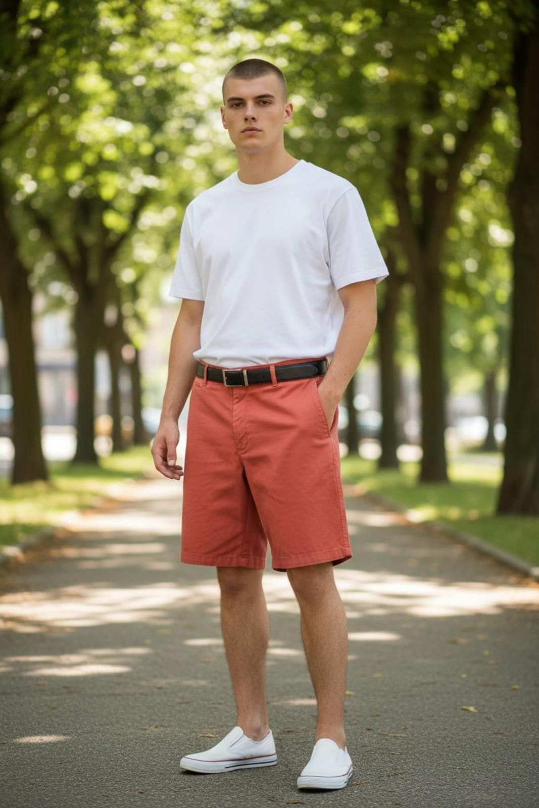 Saddlebred Saddlebred Men's Casual Orange Shorts Size US 38 / EU 54 - 1 Thumbnail
