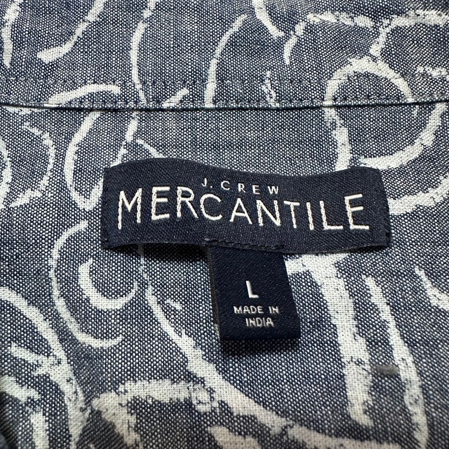 J.Crew J Crew gray abstract floral print short sleeve button down Size US L / EU 52-54 / 3 - 5 Thumbnail