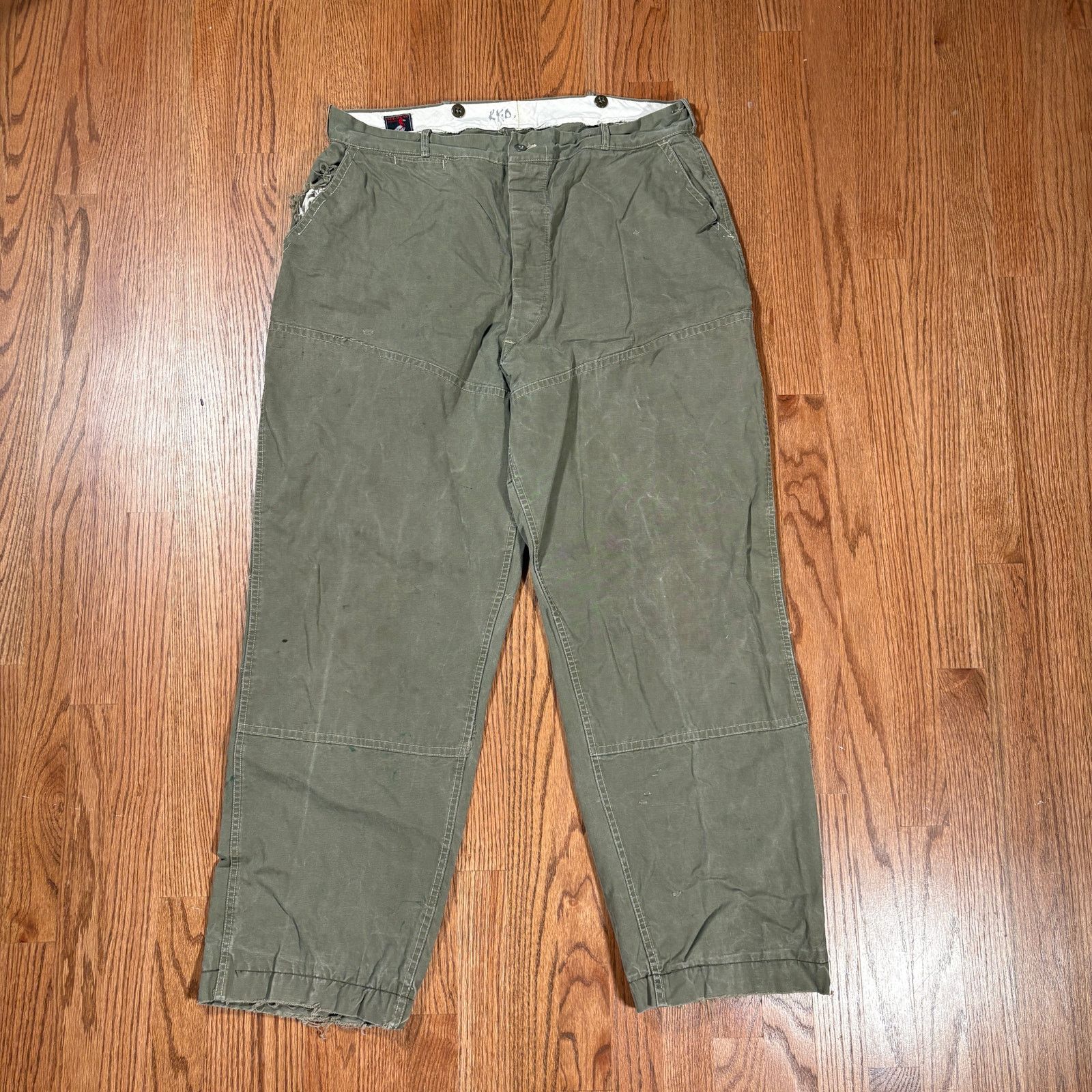 Redhead Vintage 50s Red Head Green Hunting Canvas Pants 36x31.5 Size US 36 / EU 52 - 1 Thumbnail