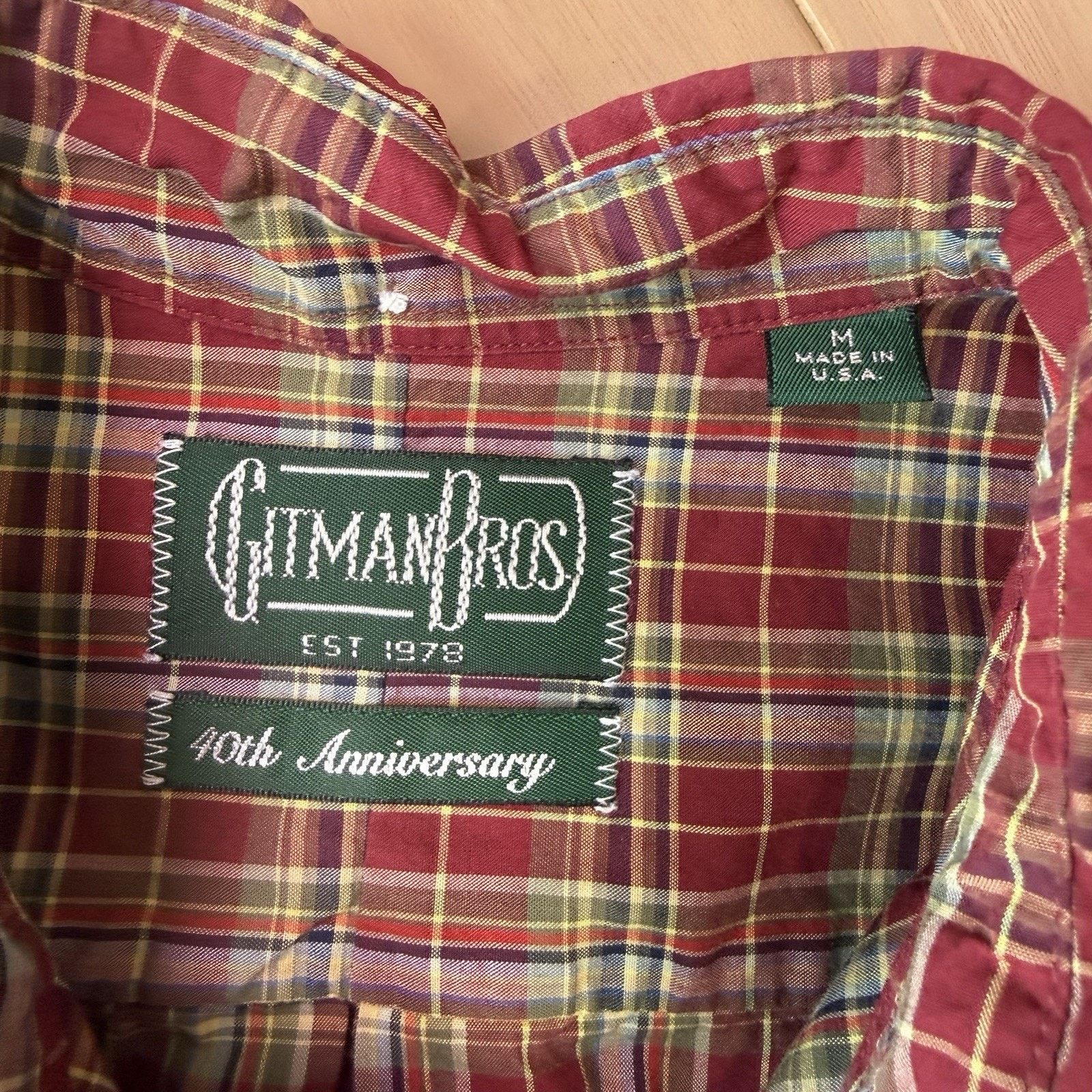Gitman Bros. Gitman Bros Shirt Medium Multicolor Cotton Button Up 40th Size US M / EU 48-50 / 2 - 8 Thumbnail