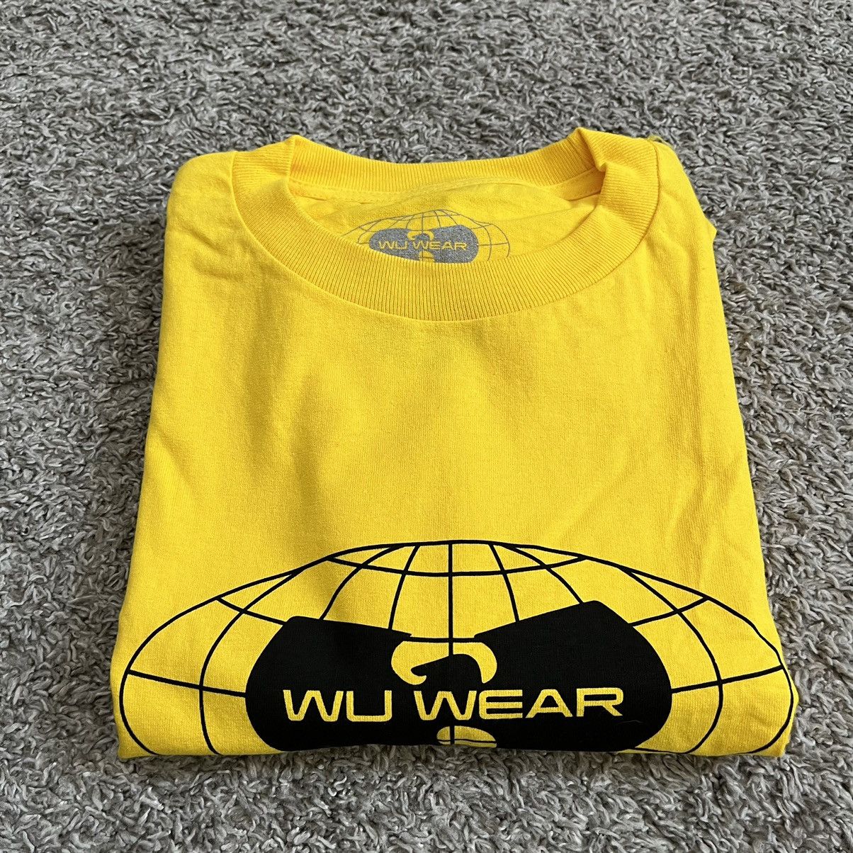 Wu-Tang Clan 🔴Wu-Wear Shirt Size Medium Yellow Wu-Tang Globe Rza Gza Size US M / EU 48-50 / 2 - 10 Thumbnail