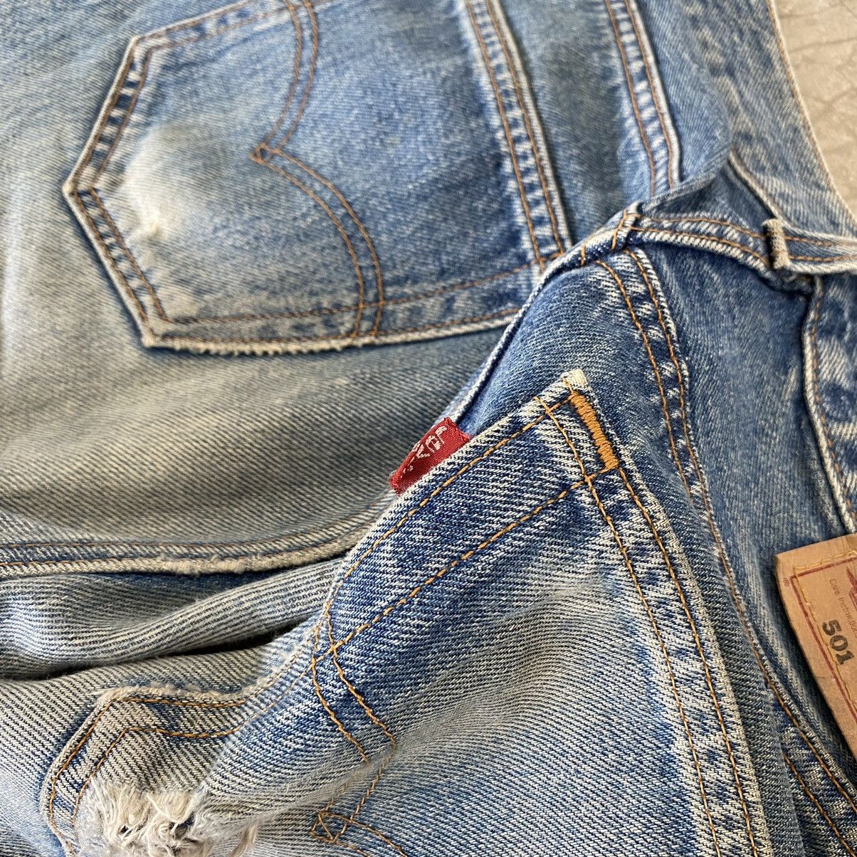 Levi's Vintage 90’s Levis 501 Faded Rusty Blue Jeans Size US 32 / EU 48 - 22 Thumbnail