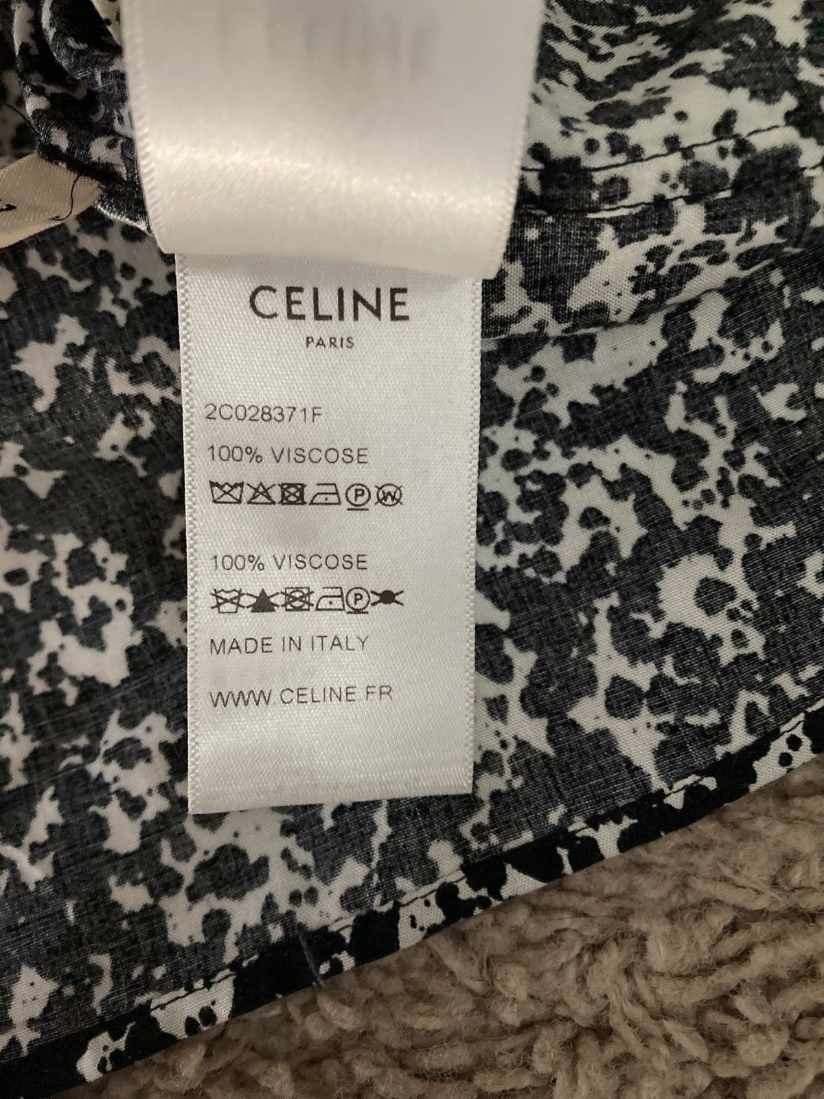 Celine AW19 Celine Paint Splatter Speckle Collar Hedi 41 2019 Size US M / EU 48-50 / 2 - 7 Thumbnail