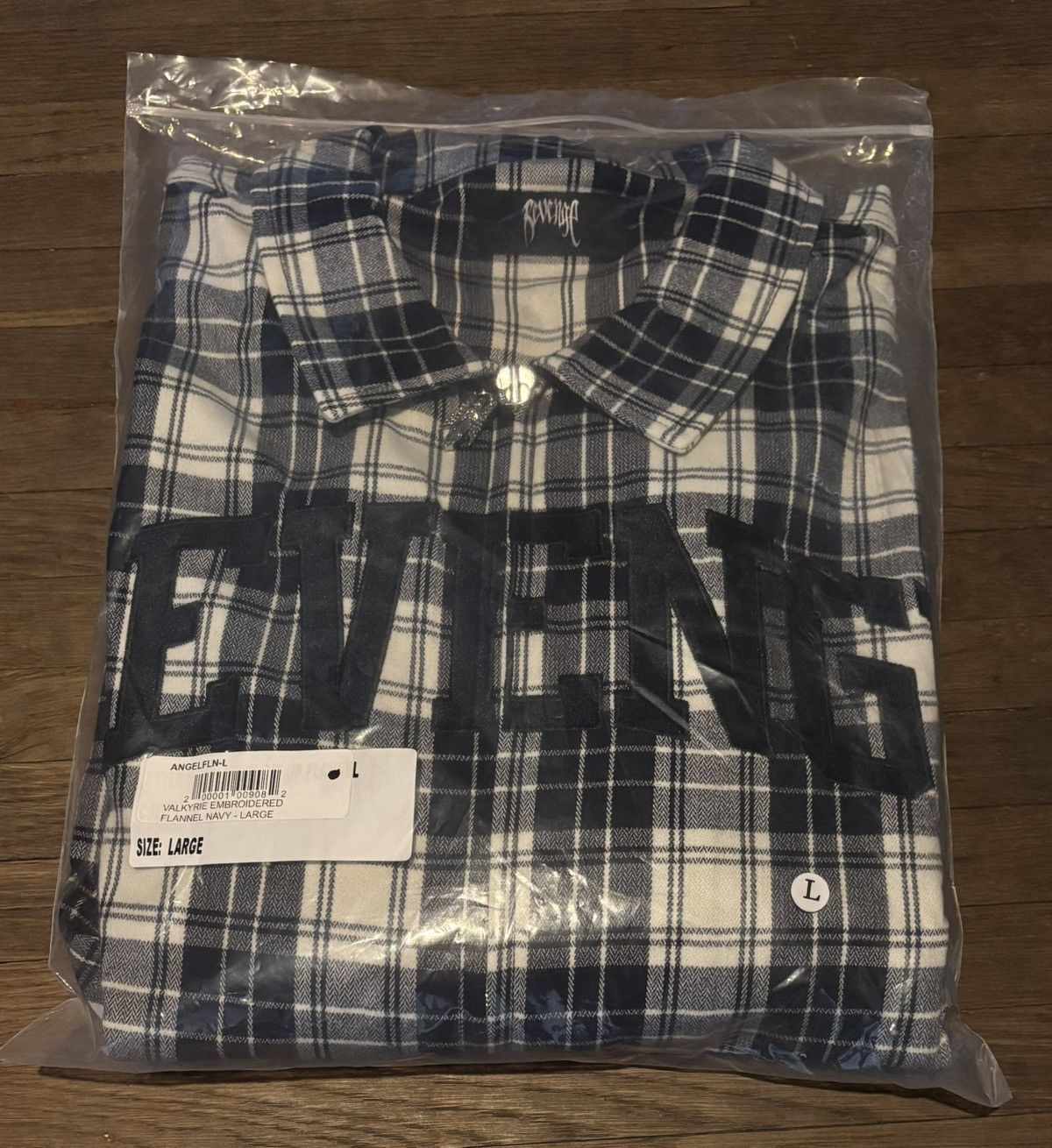 Revenge VALKYRIE EMBROIDERED FLANNEL NAVY Size US L / EU 52-54 / 3 - 3 Thumbnail