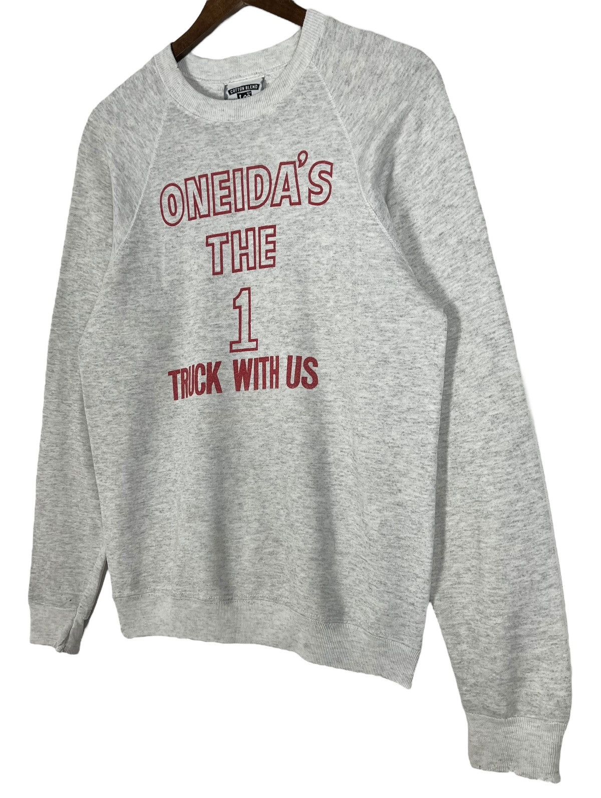 Vintage 80s Vintage Distressed Oneida Motor Truck Company Sweatshirt Size US M / EU 48-50 / 2 - 3 Thumbnail