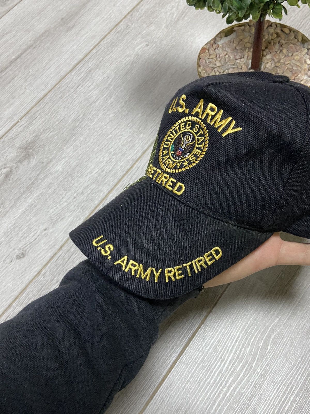 Vintage USA army retired vintage big logo cap Size ONE SIZE - 5 Thumbnail