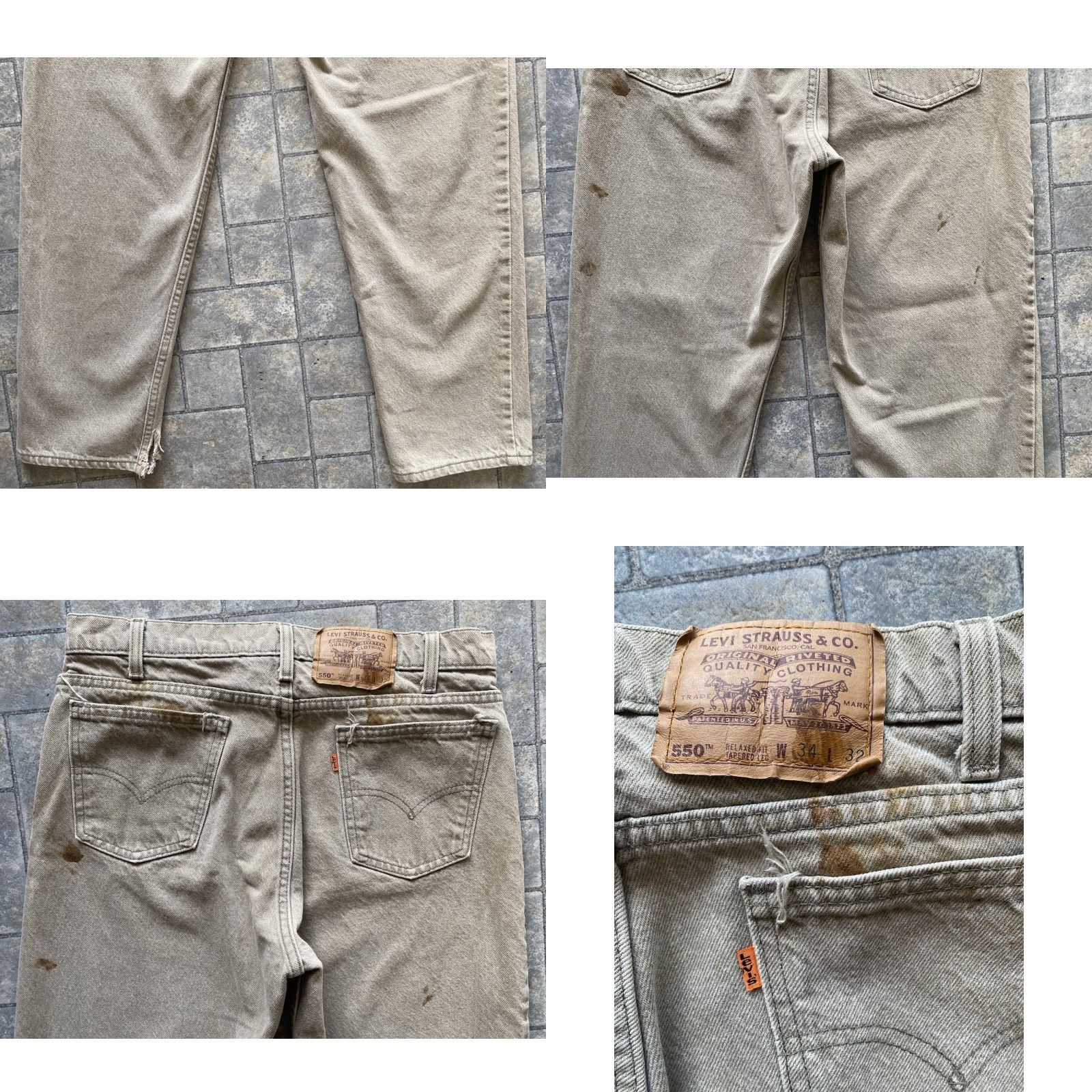 Levi's VINTAGE Levi’s 550 Jeans 34x32 IN USA Orange Tab See Measurements Flaws Wear Men Jeans Pants Mens Size US 34 / EU 50 - 10 Thumbnail