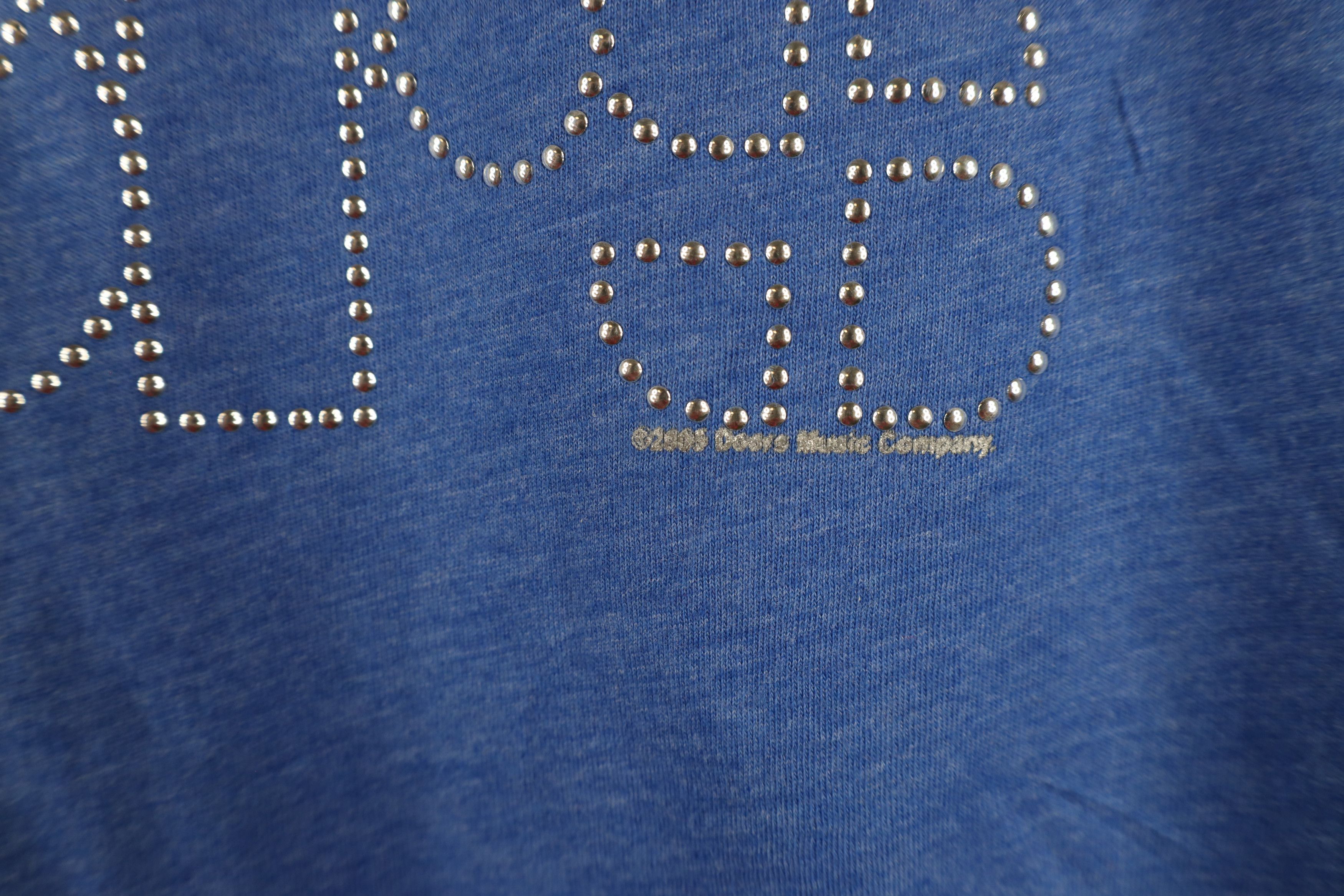 Vintage Vintage Y2K 2005 The Doors Band T-Shirt Heather Blue USA Size L / US 10 / IT 46 - 6 Thumbnail