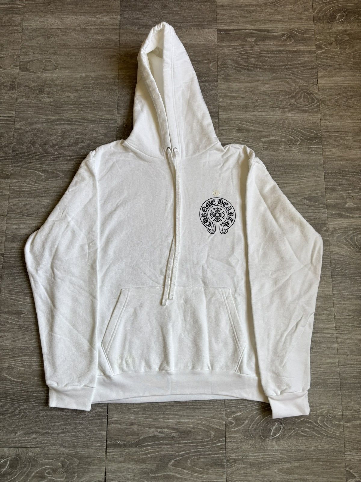 Chrome Hearts Chrome Hearts White Miami Horseshoe Hoodie Size US L / EU 52-54 / 3 - 6 Thumbnail