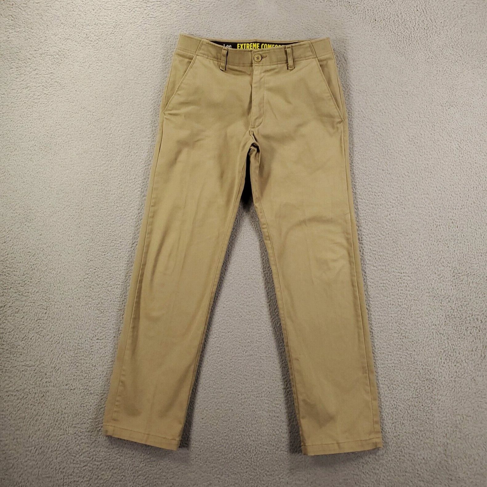 Lee Lee Extreme Comfort Pants Mens 32x32 Straight Fit Tan Beige Brown ...