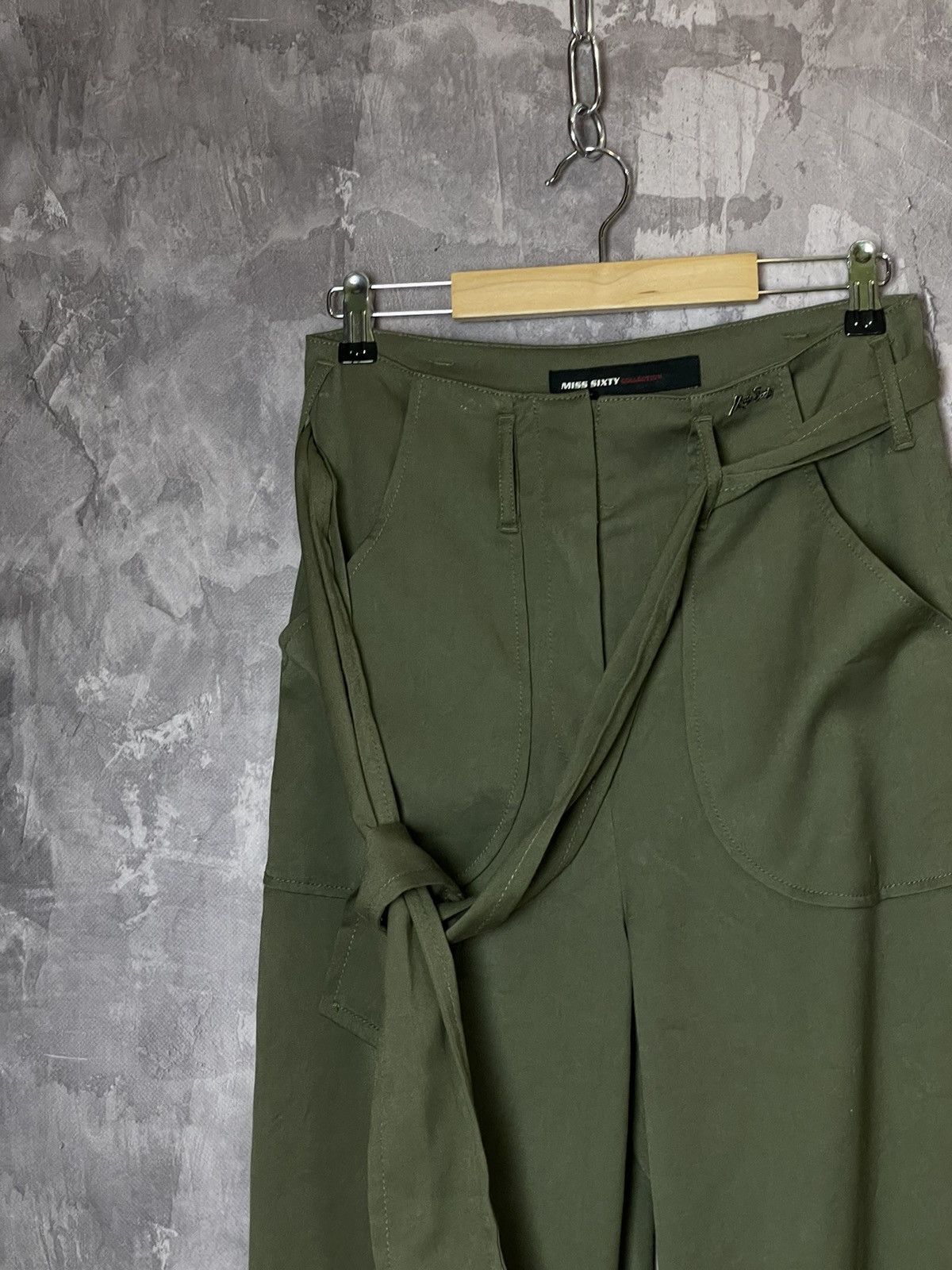 Miss Sixty Miss sixty flared belted low waisted pants y2k japanese Size 30" / US 8 / IT 44 - 4 Thumbnail