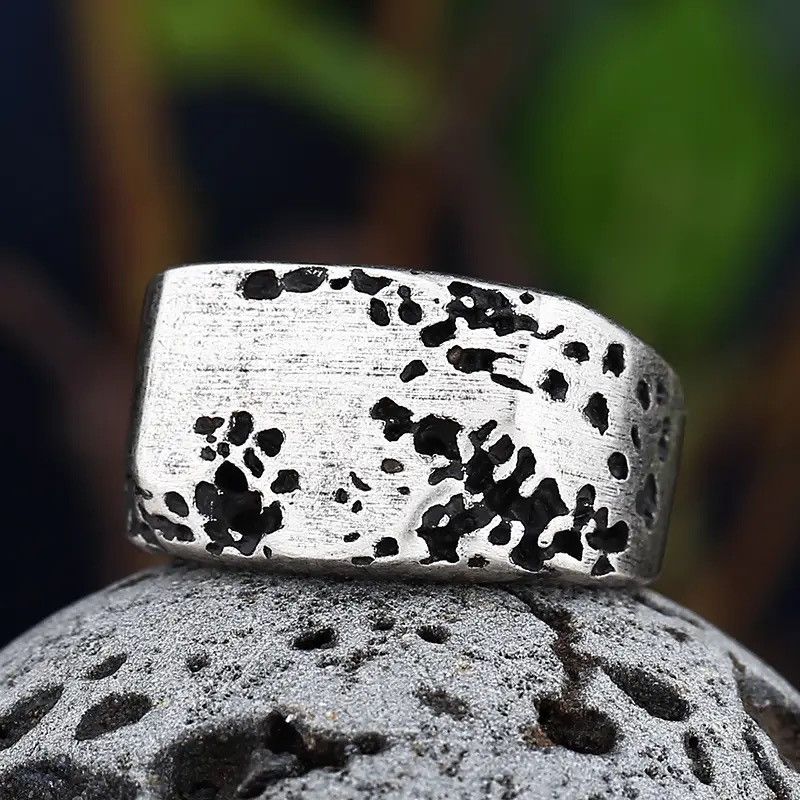 Jewelry × Vintage Stainless-Steel Retro Rock Ring Size ONE SIZE - 6 Thumbnail
