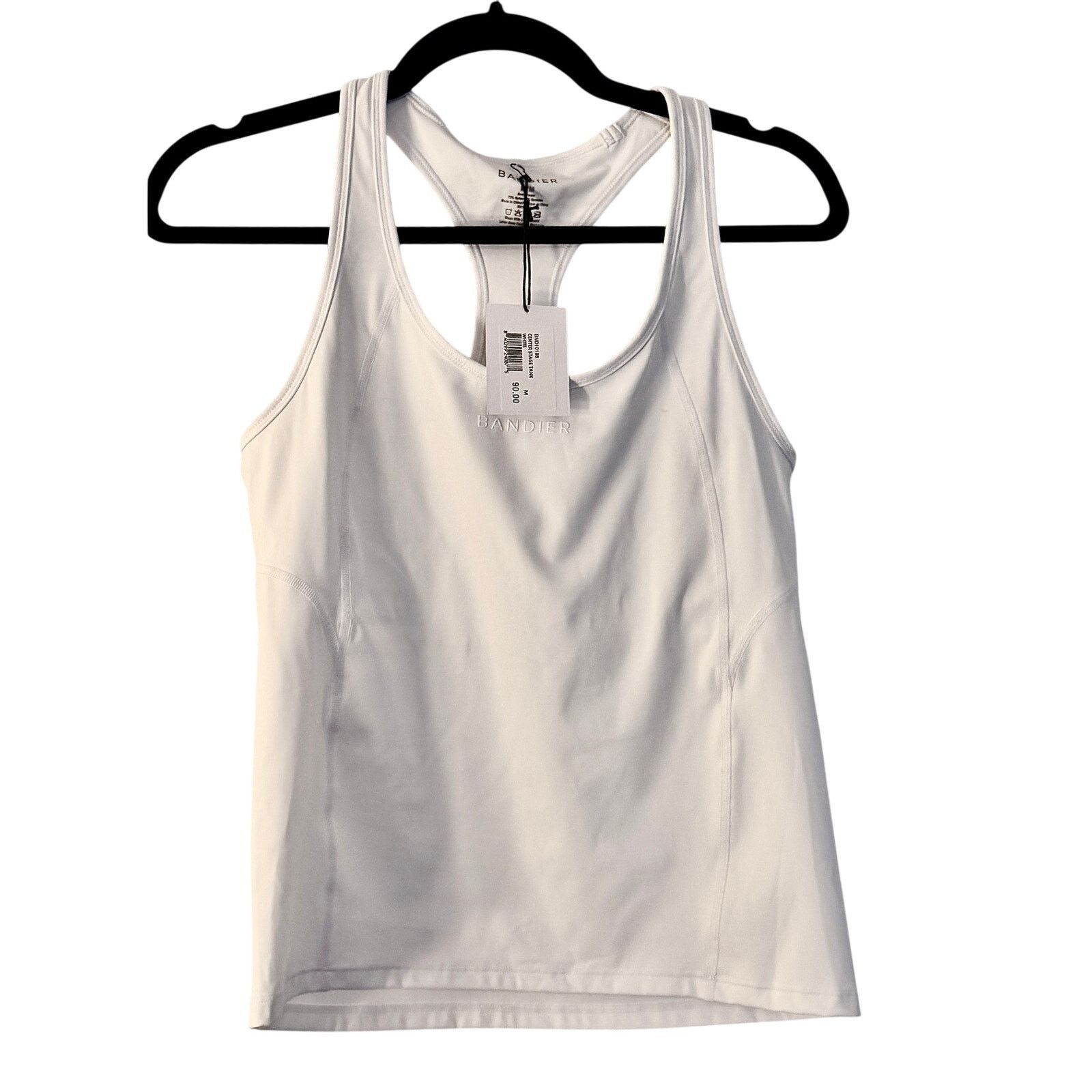 Other Bandier NWT Center Stage Tank Top In White Size M / US 6-8 / IT 42-44 - 1 Thumbnail