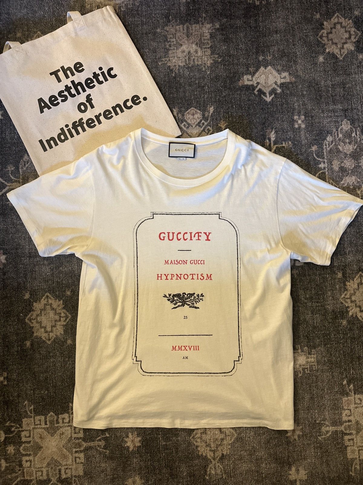 image of Gucci Apothecary Guccify T-Shirt in White, Men's (Size 2XL)