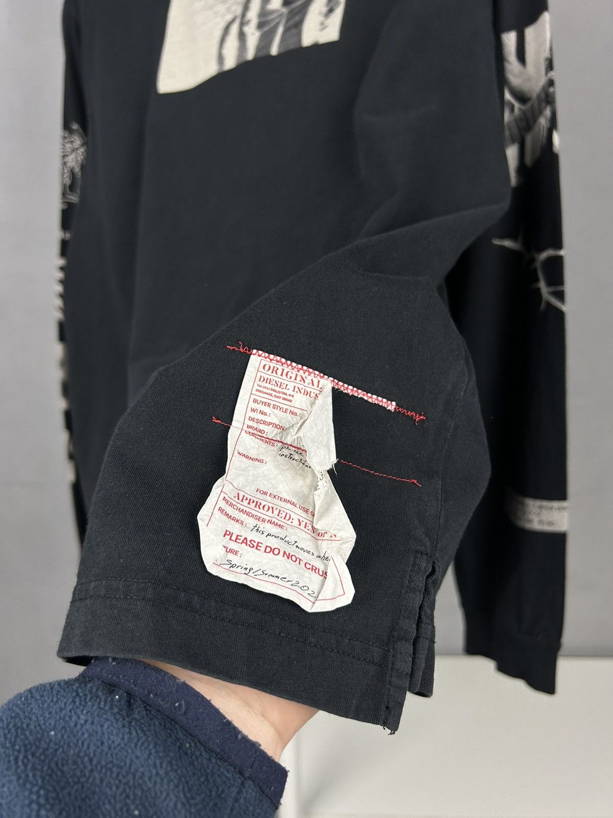 Diesel Diesel Graphic Long Sleeve Black Tiger Print Shirt Size L Size US L / EU 52-54 / 3 - 9 Thumbnail