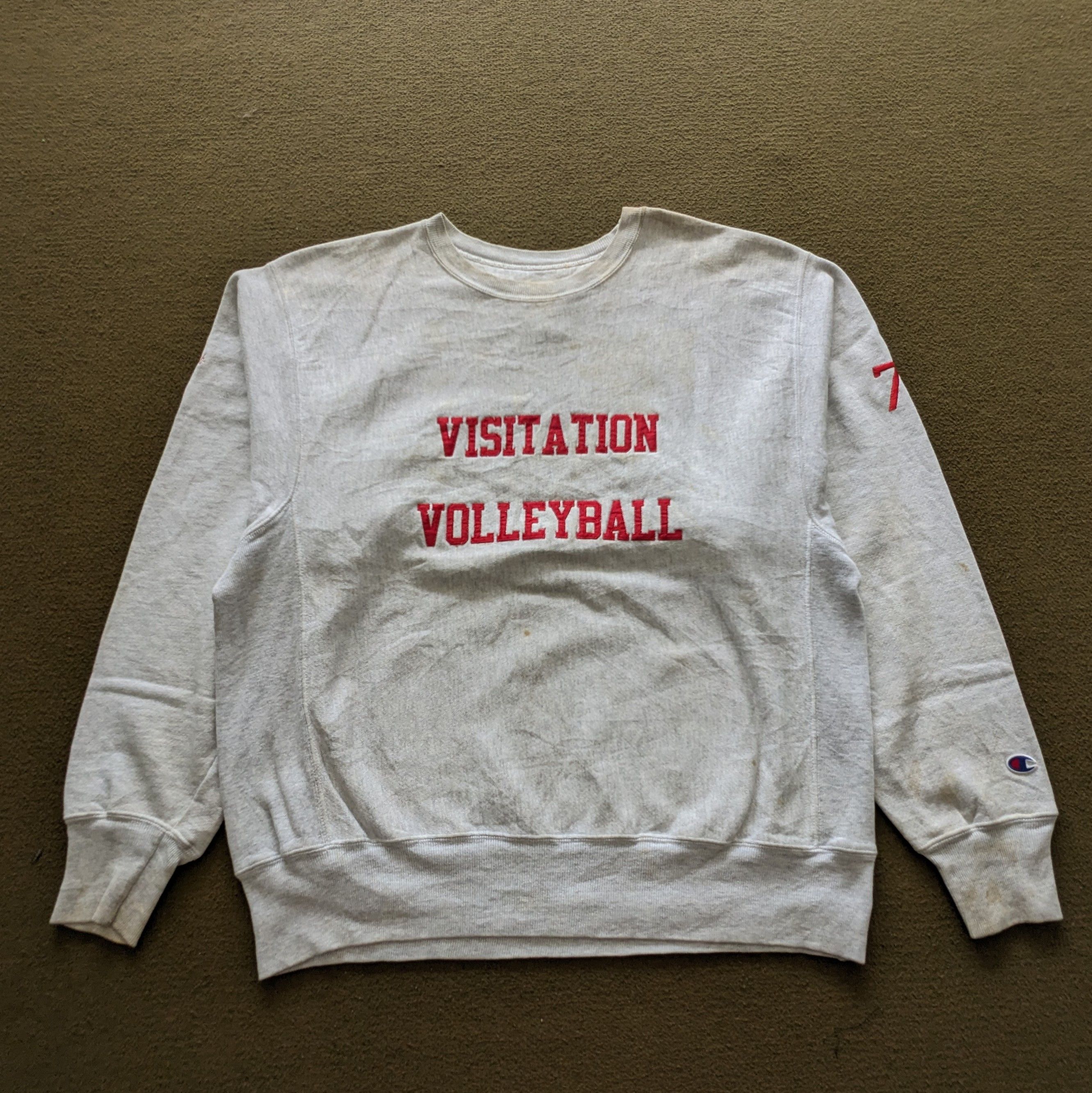 Vintage Vintage VISITATION VOLLEYBALL Champions Sweatshirt Size US L / EU 52-54 / 3 - 1 Thumbnail