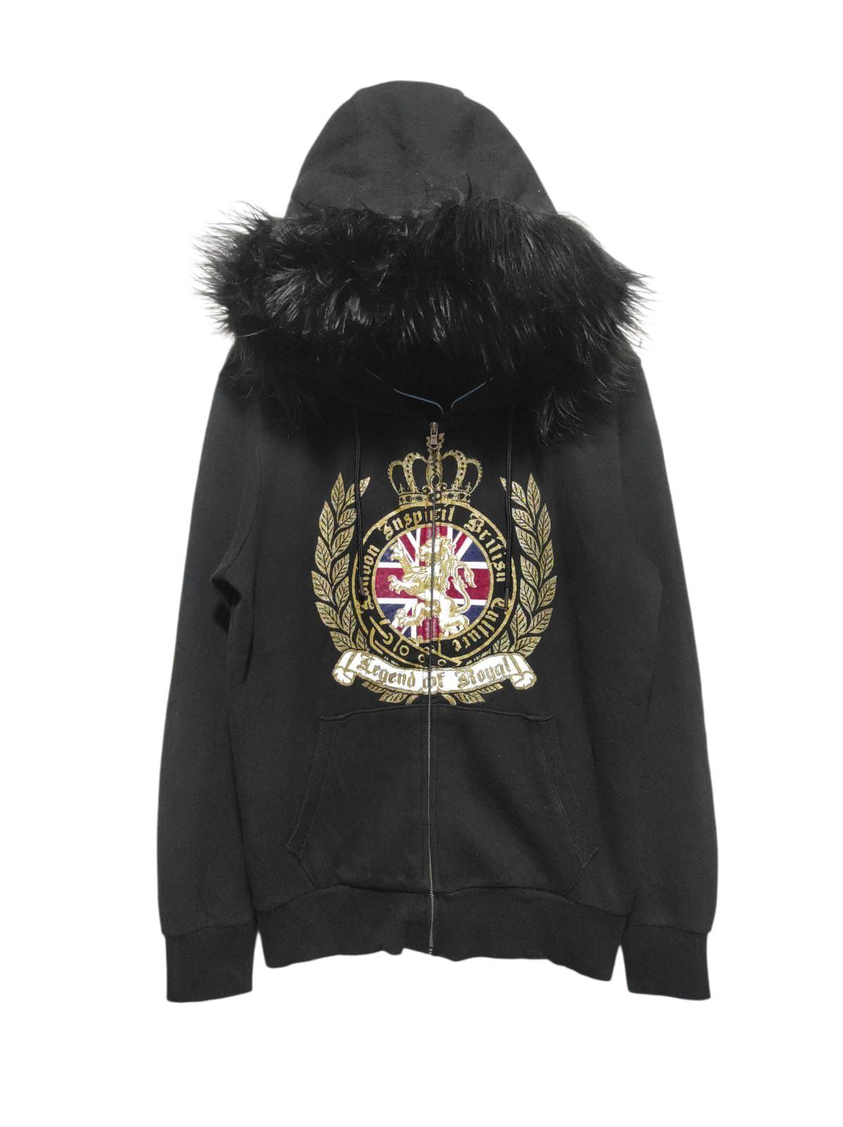 Ask Enquirer UK flag zip fur hoodie ifsix LGB style