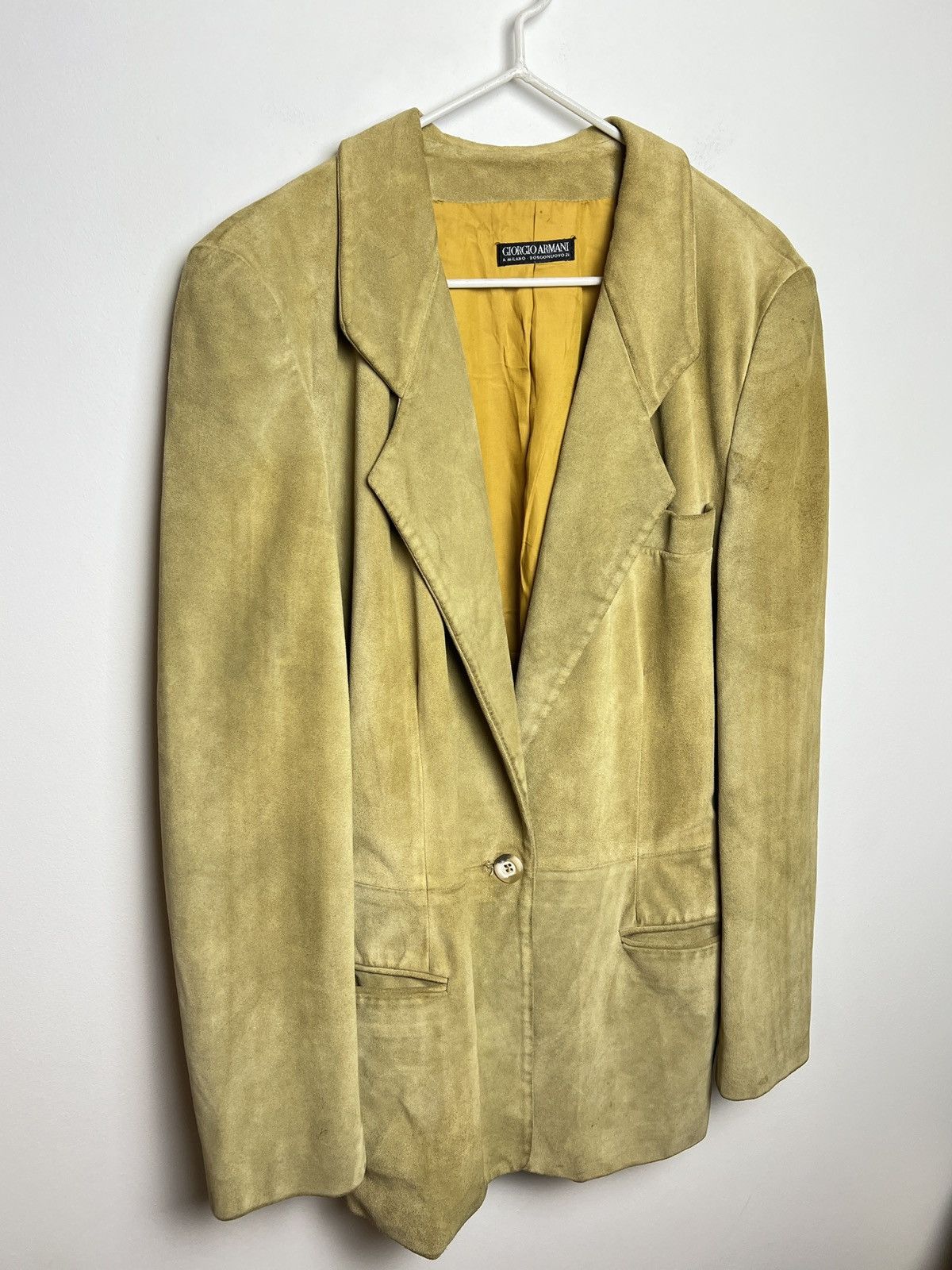 Giorgio Armani armani y2k 90s archive leather blazer jacket Size US M / EU 48-50 / 2 - 7 Thumbnail