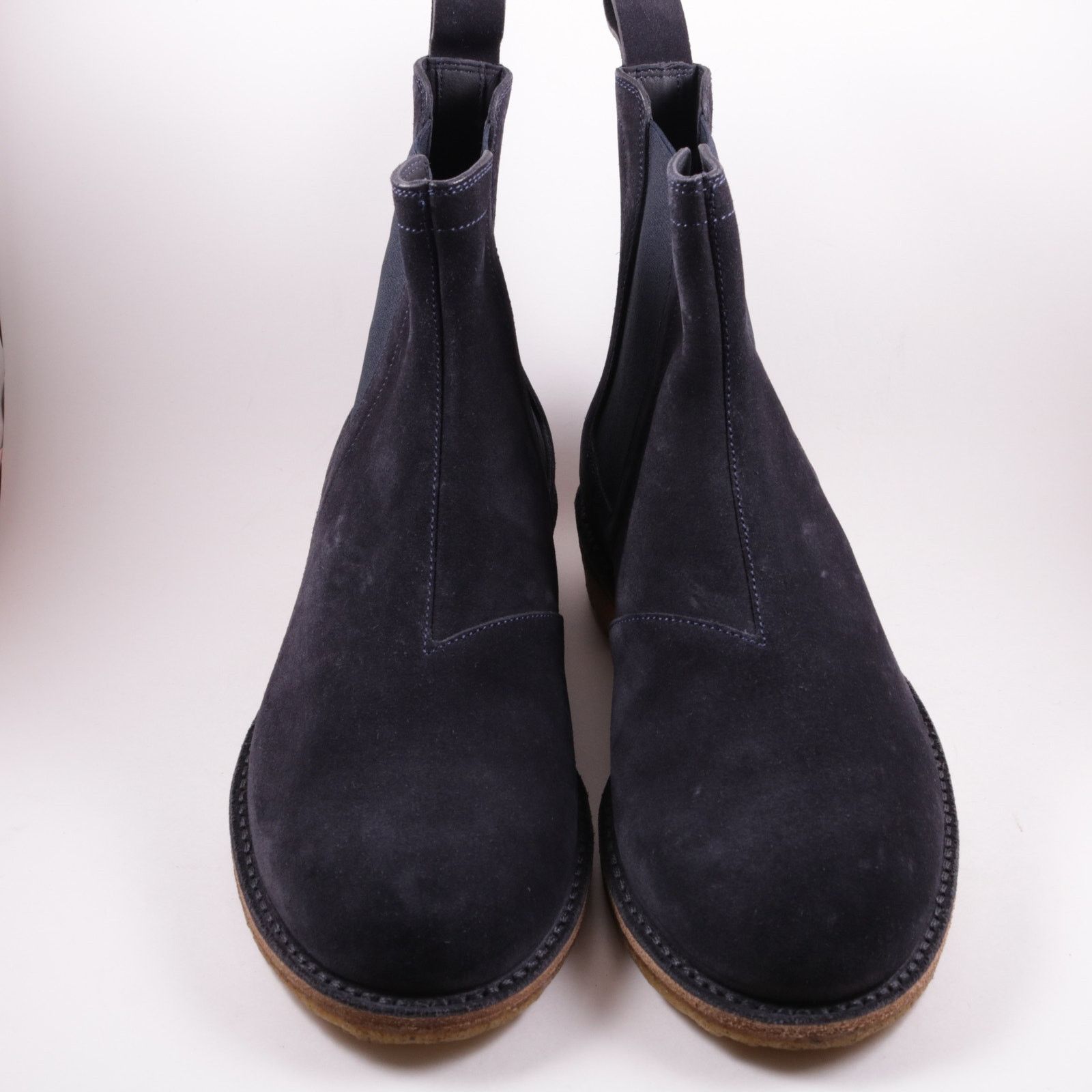 Bottega Veneta Bottega Veneta Suede Navy Chelsea Boots Size 47 / 14 Size US 14 / EU 47 - 2 Thumbnail