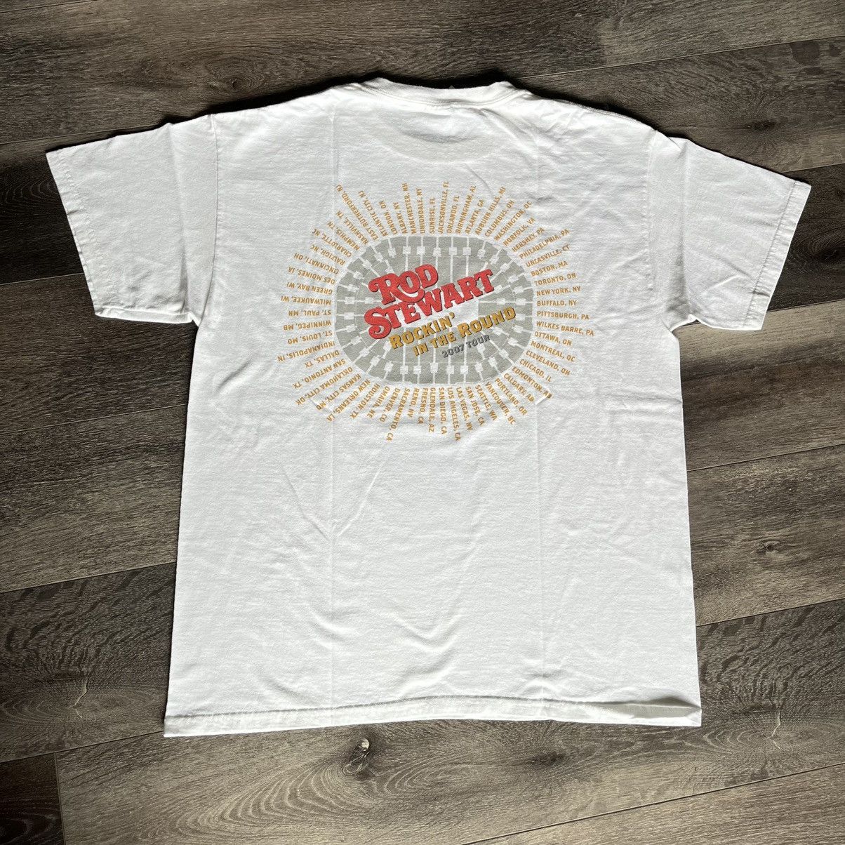 Band Tees Vintage 2007 Rod Stewart Rockin’ in the Round Tour Band Tee Size US L / EU 52-54 / 3 - 2 Thumbnail