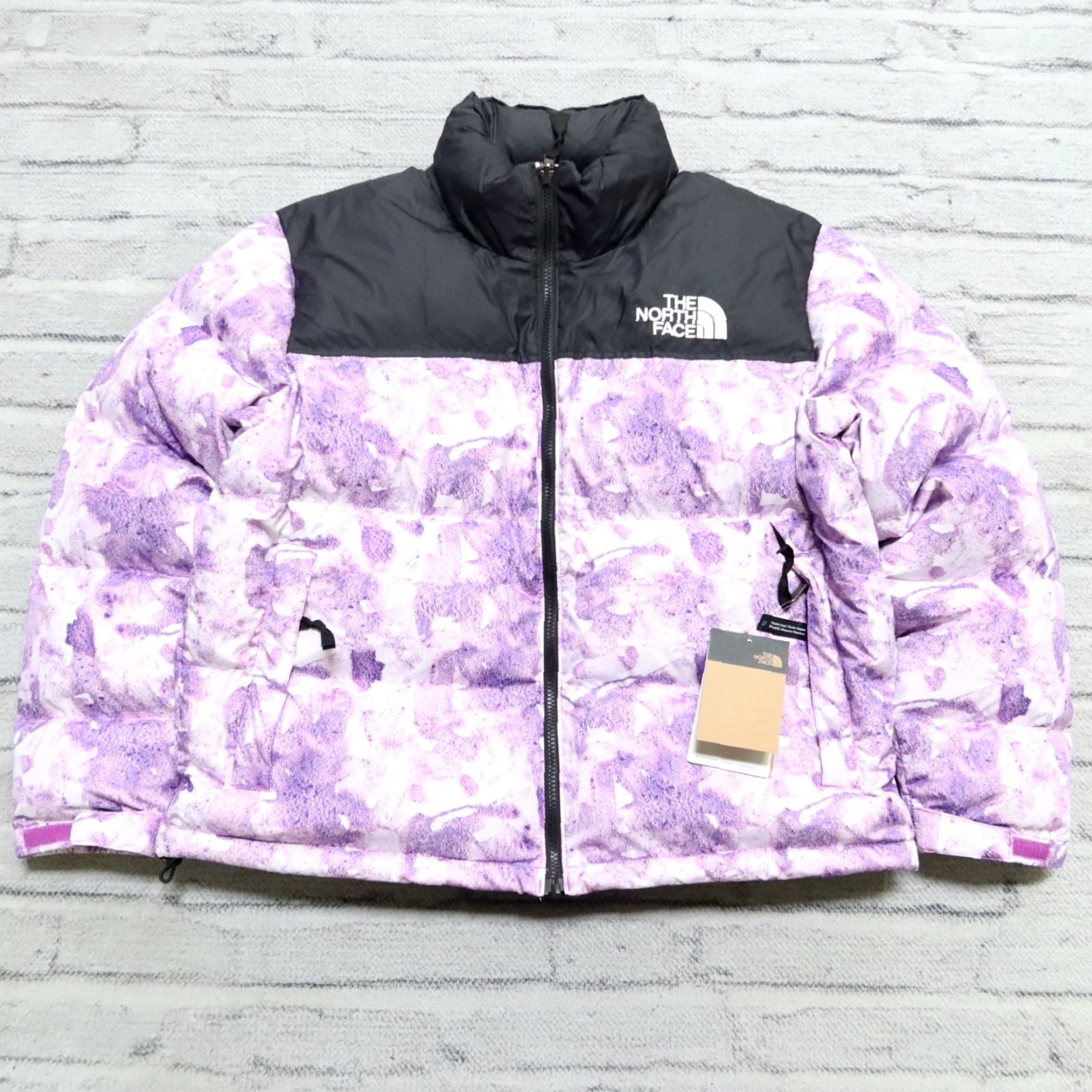 The North Face Nike North Face 1996 Nuptse Print Quilted Down Jacket Womens XL Purple Size XL / US 12-14 / IT 48-50 - 2 Thumbnail
