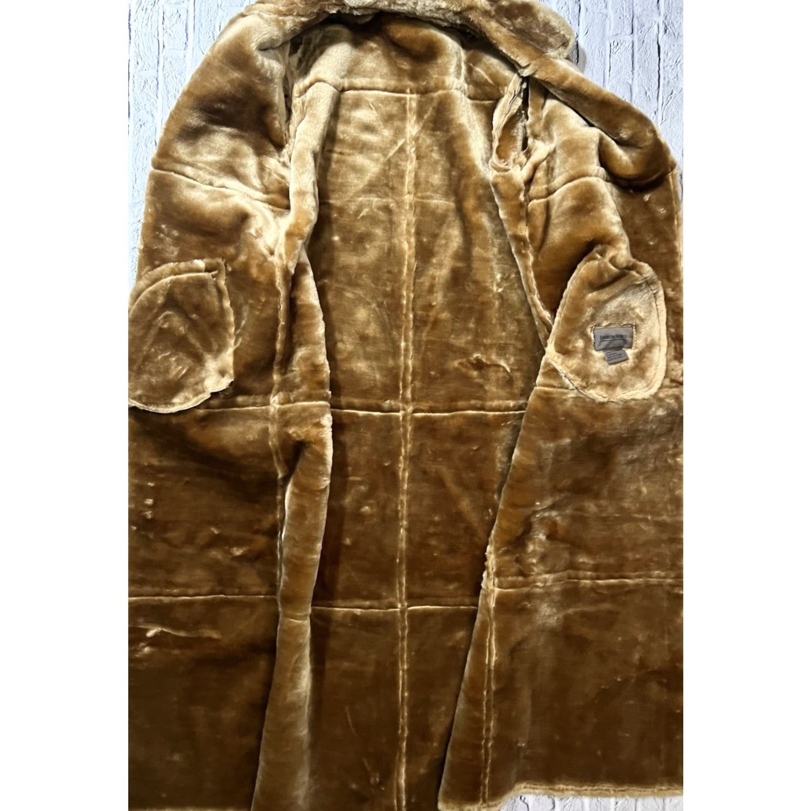 Vintage Brandon Thomas Women's Tan Suede Leather Trench Coat SOFT Faux Fur Lined L Size L / US 10 / IT 46 - 7 Thumbnail