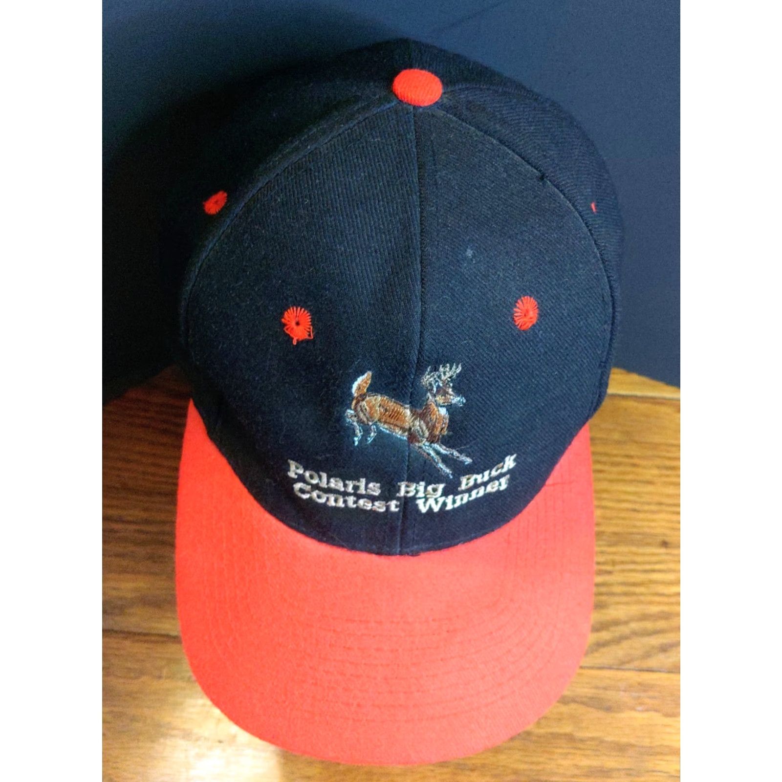 Vintage KC Trucker Hat Black Red Snapback Deer Embroidery Vintage KC Hat Adjustable Unisex Adults 90s Funny Hunting Animals Mens Women’s Size ONE SIZE - 2 Thumbnail