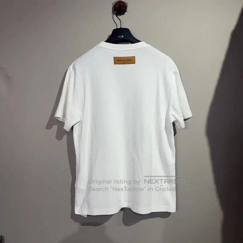 Louis Vuitton Louis Vuitton Men's White Cotton T-Shirt . Size US M / EU 48-50 / 2 - 2 Thumbnail